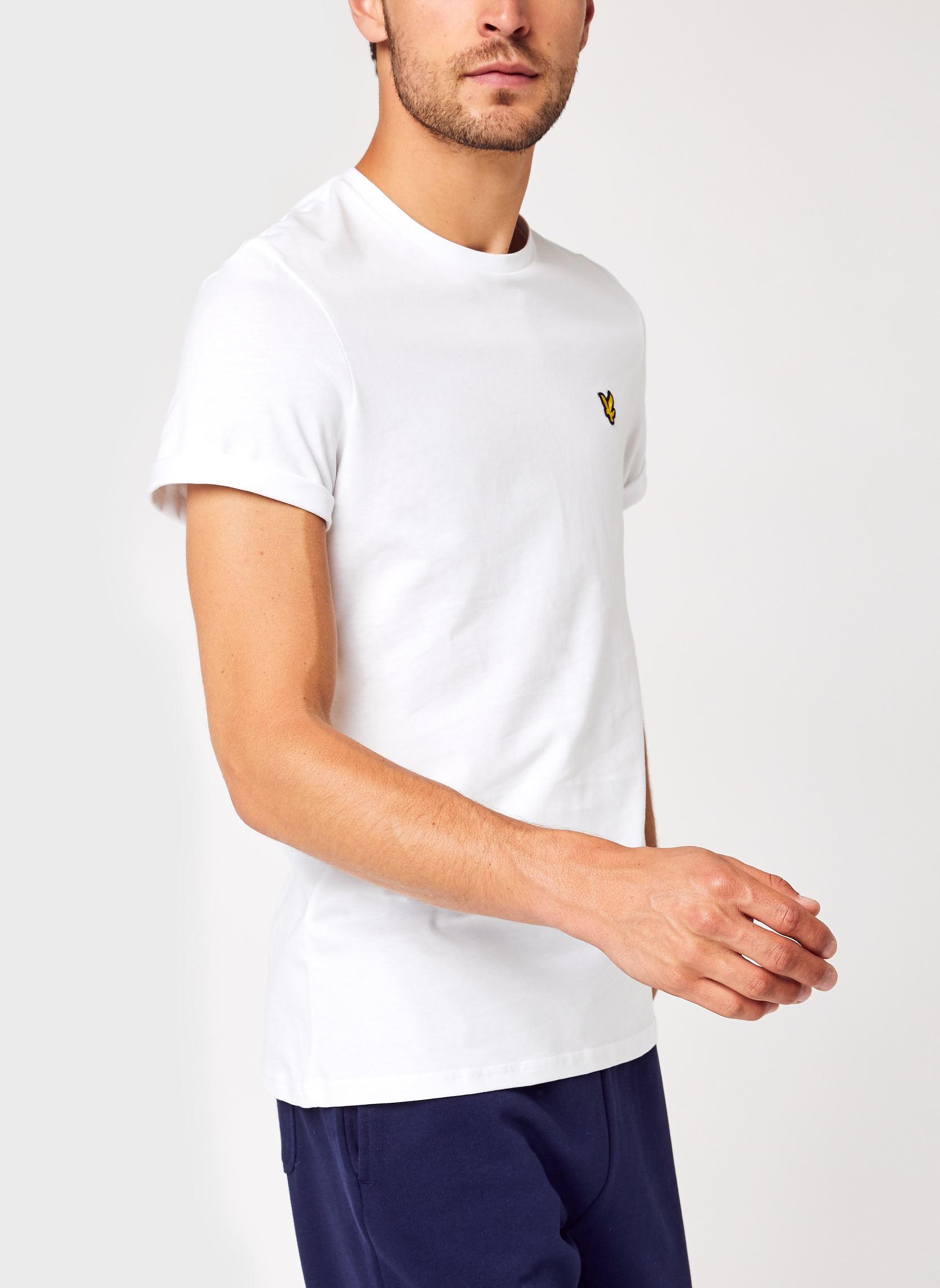 T-Shirts Plain T-shirt herren weiß Lyle & Scott T-Shirts Plain T-shirt herren weiß WHITE