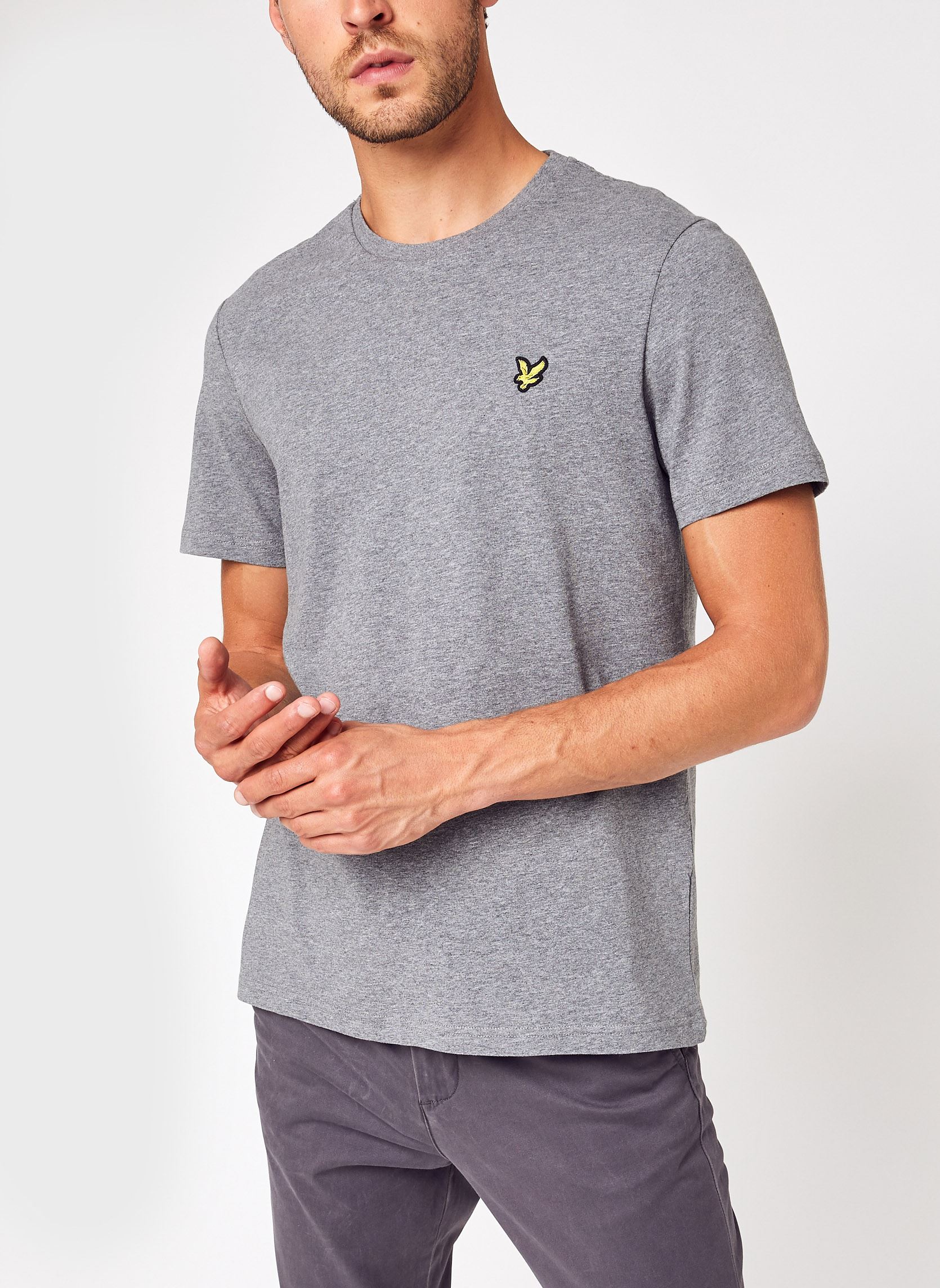 Lyle & Scott Herren T-Shirt mit Rundhalsausschnitt aus Baumwolle in Dunkelmarine Lyle & Scott Herren T-Shirt mit Rundhalsausschnitt aus Baumwolle in Dunkelmarine