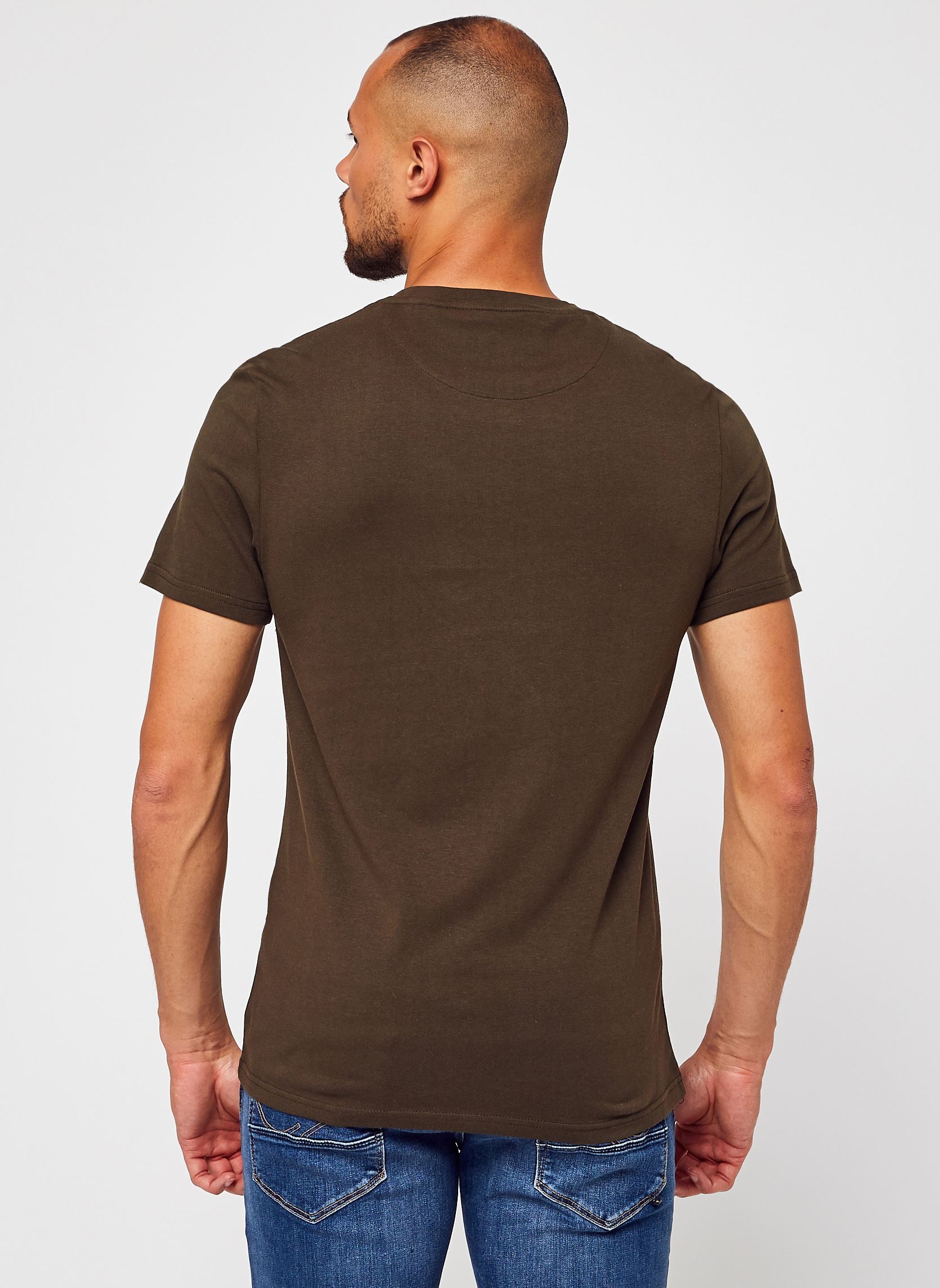 Tee-shirts Plain T-shirt homme vert Lyle & Scott Tee-shirts Plain T-shirt homme vert OLIVE