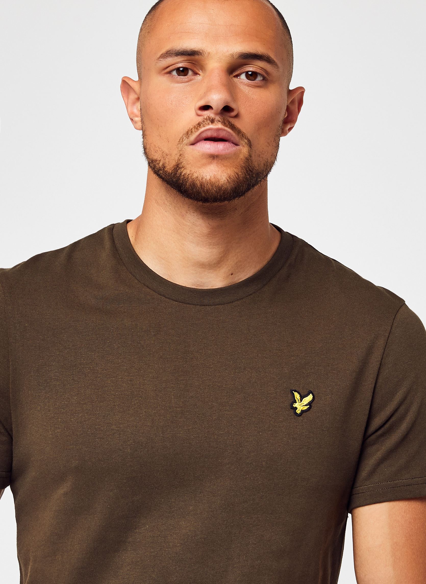 Tee-shirts Plain T-shirt homme vert Lyle & Scott Tee-shirts Plain T-shirt homme vert OLIVE