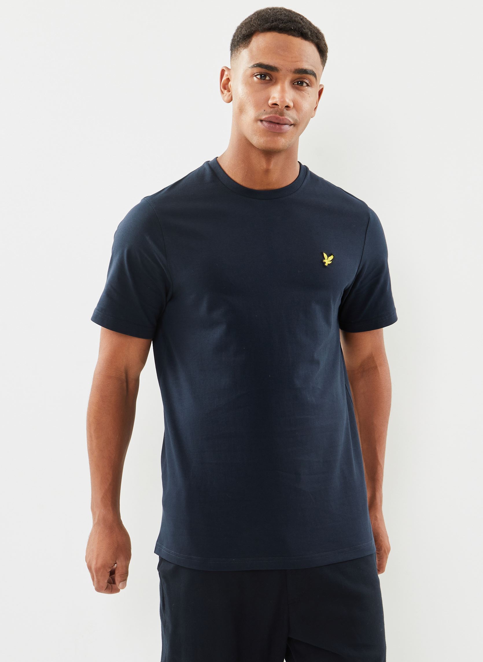 Tee-shirts Plain T-shirt homme bleu Lyle & Scott Tee-shirts Plain T-shirt homme bleu DARK NAVY