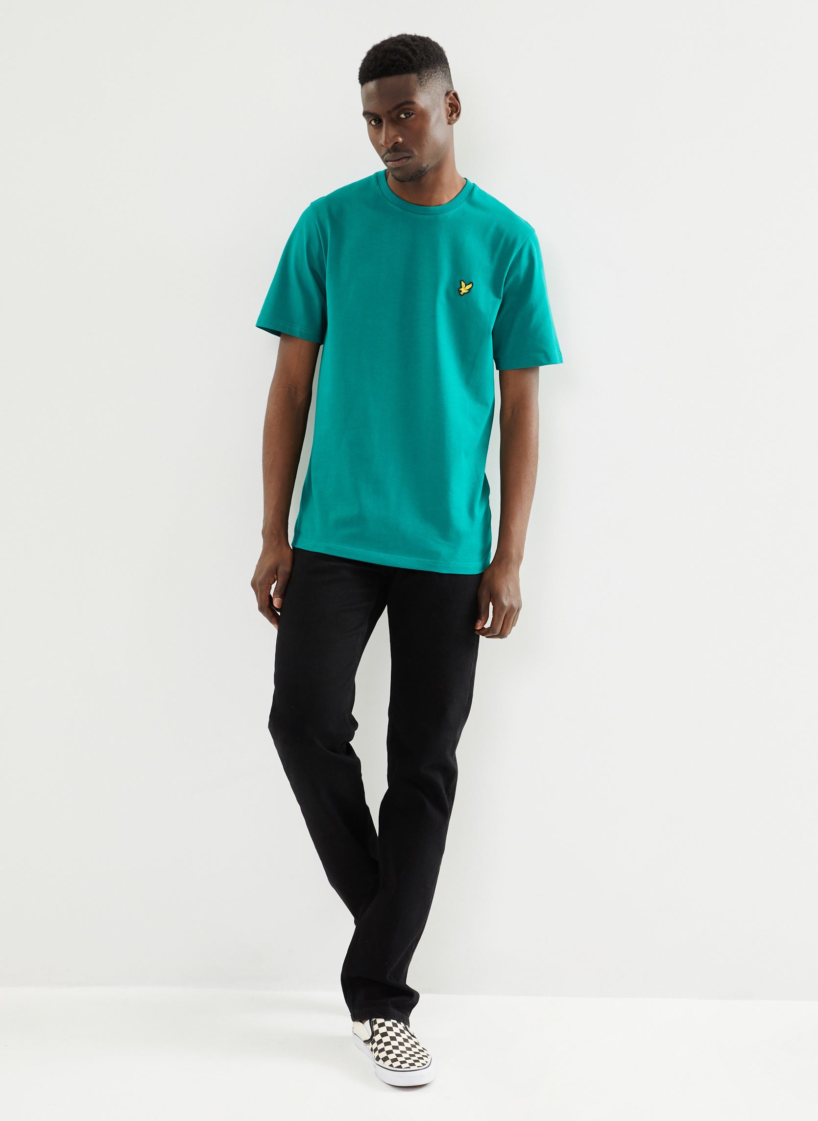 Tee-shirts Plain T-shirt homme vert Lyle & Scott Tee-shirts Plain T-shirt homme vert COURT GREEN