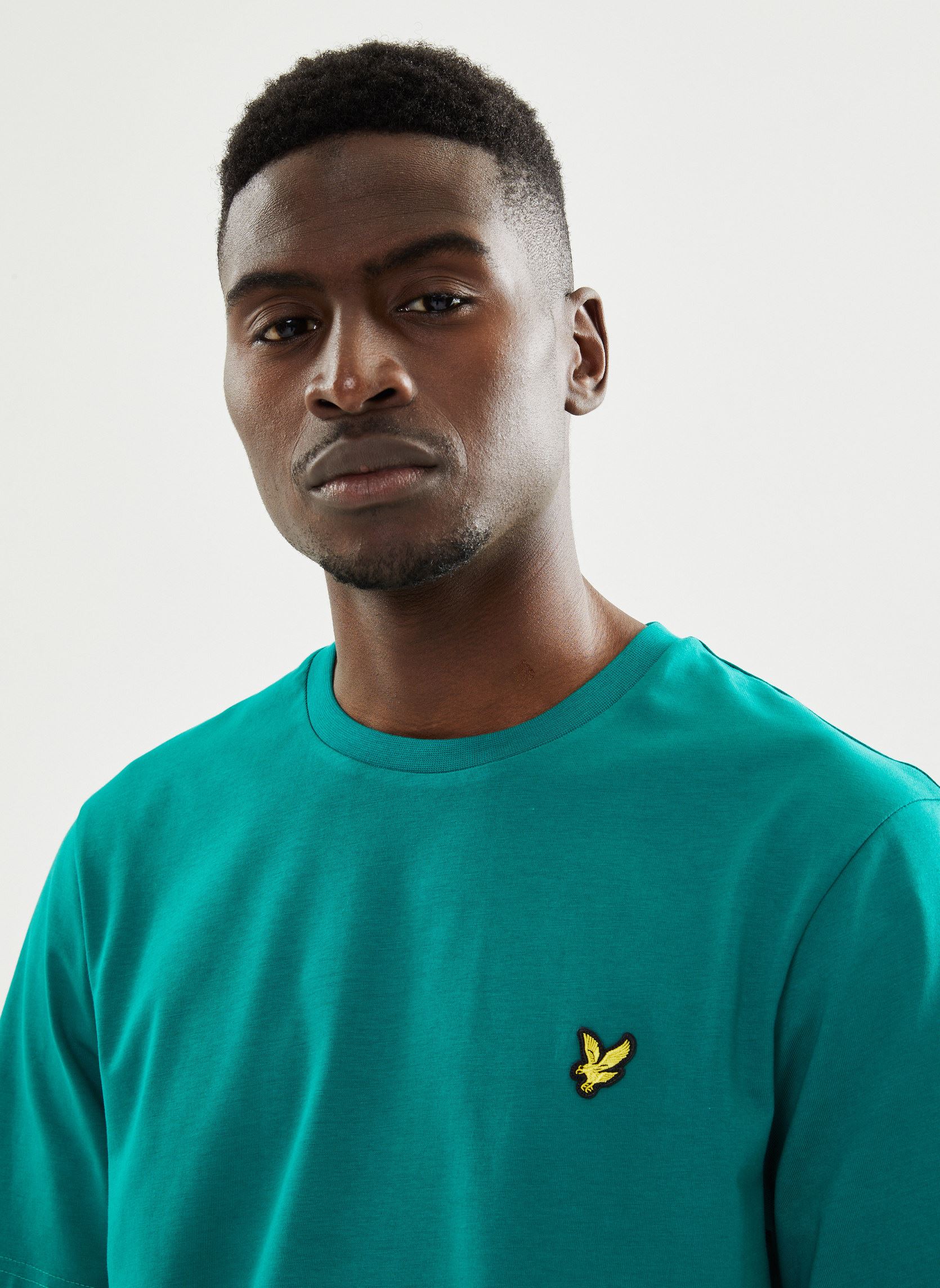 Tee-shirts Plain T-shirt homme vert Lyle & Scott Tee-shirts Plain T-shirt homme vert COURT GREEN