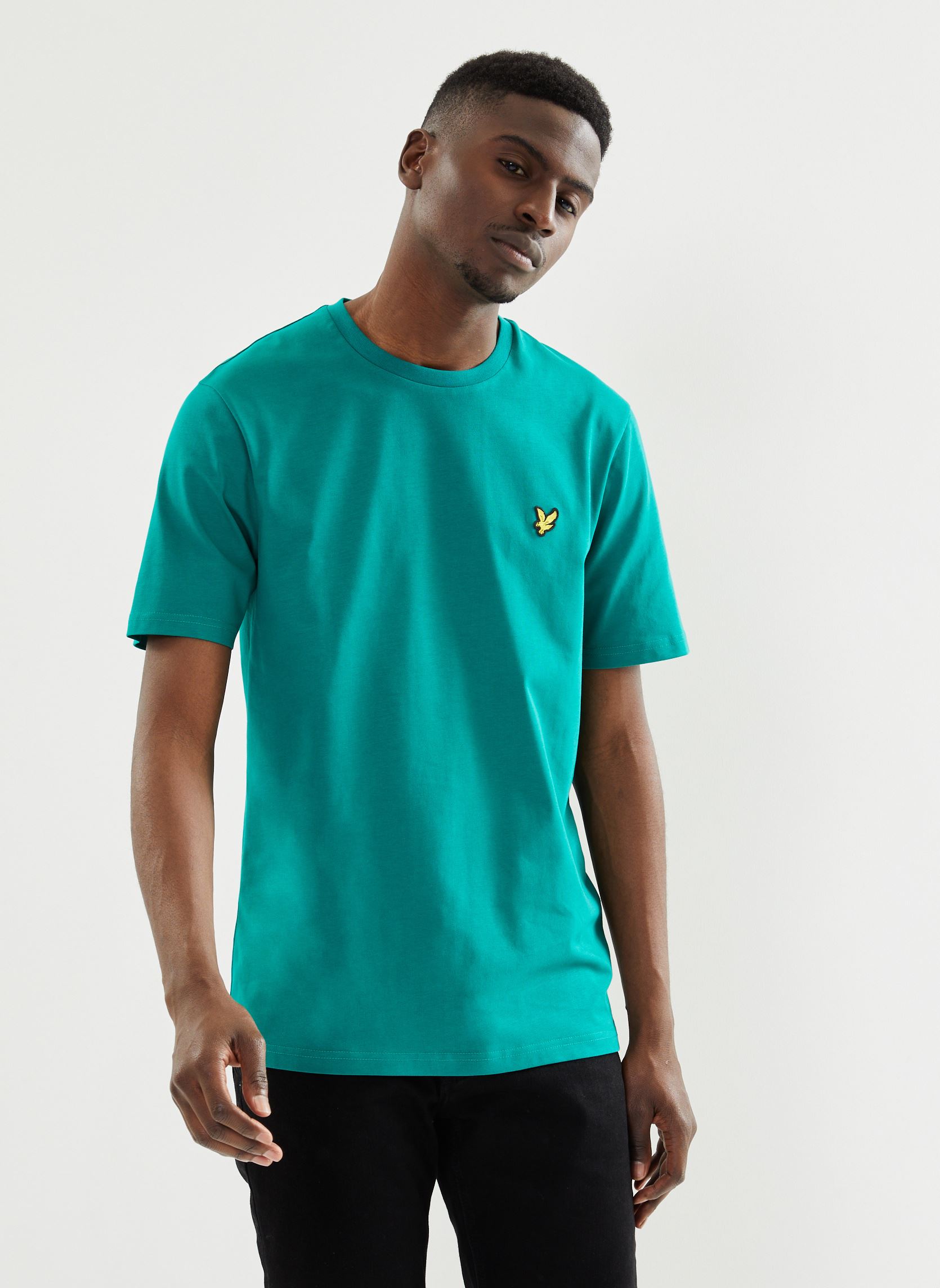 Tee-shirts Plain T-shirt homme vert Lyle & Scott Tee-shirts Plain T-shirt homme vert COURT GREEN