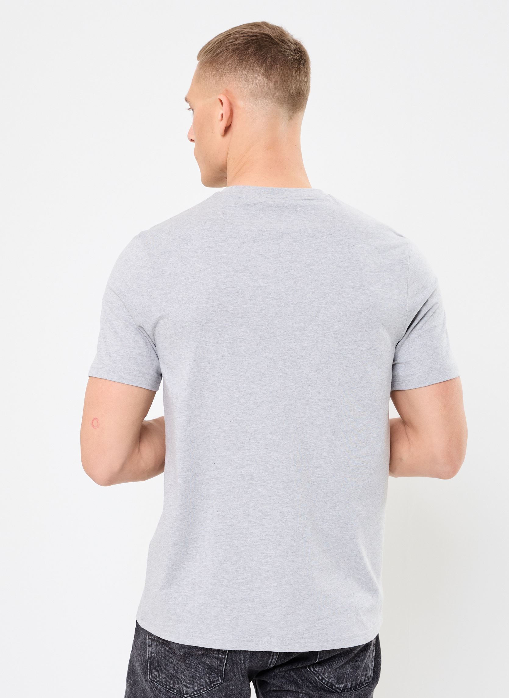 Tee-shirts Plain T-shirt homme gris Lyle & Scott Tee-shirts Plain T-shirt homme gris LIGHT GREY MARL