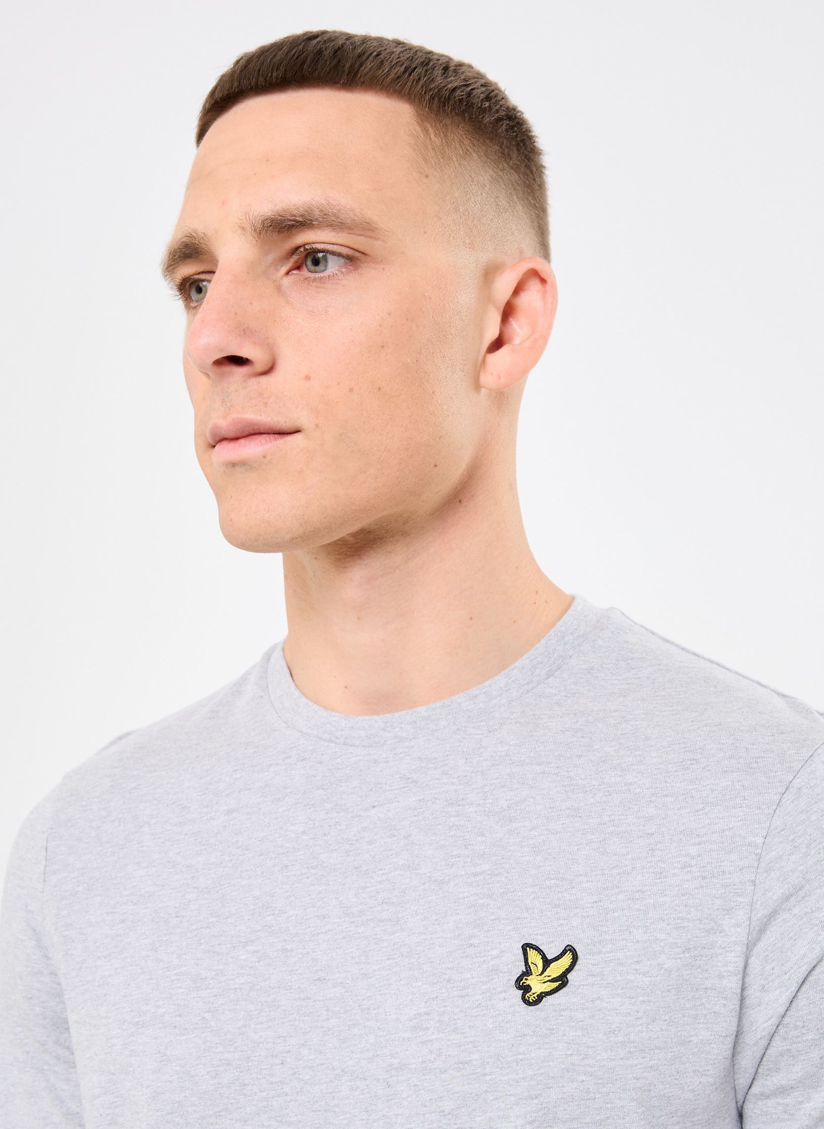 Cityone Maglietta Uomo Linköping 'Wait For Me' – Grigio Chiazzato, 100% Cotone, Taglie Forti Fino A 5XL, Stampata Con Inchiostri Ecologici - 3