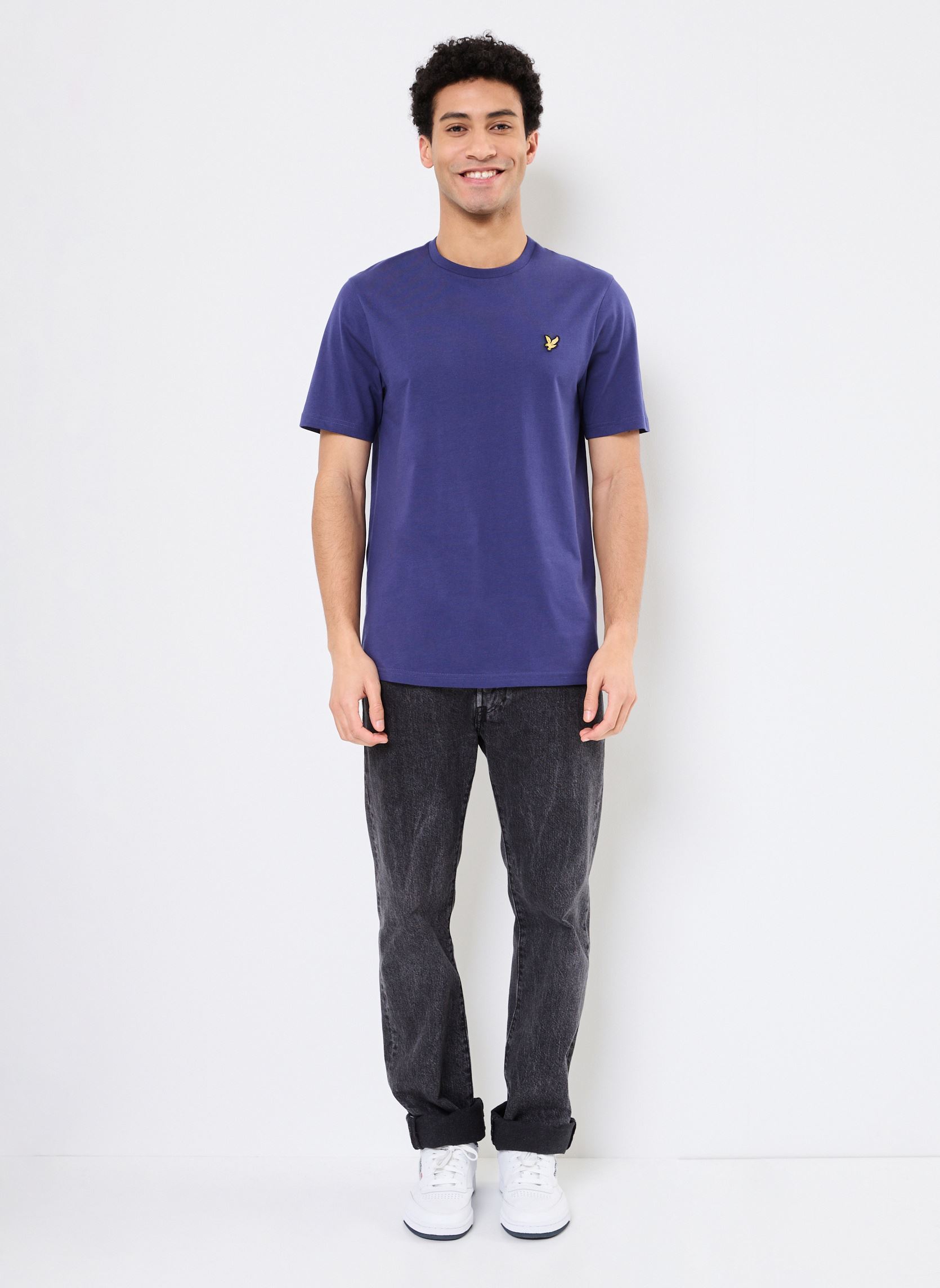 Tee-shirts Plain T-shirt homme bleu Lyle & Scott Tee-shirts Plain T-shirt homme bleu DEEP INDIGO