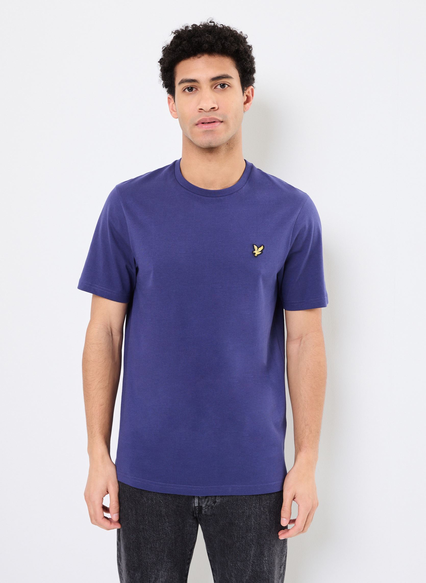 Tee-shirts Plain T-shirt homme bleu Lyle & Scott Tee-shirts Plain T-shirt homme bleu DEEP INDIGO