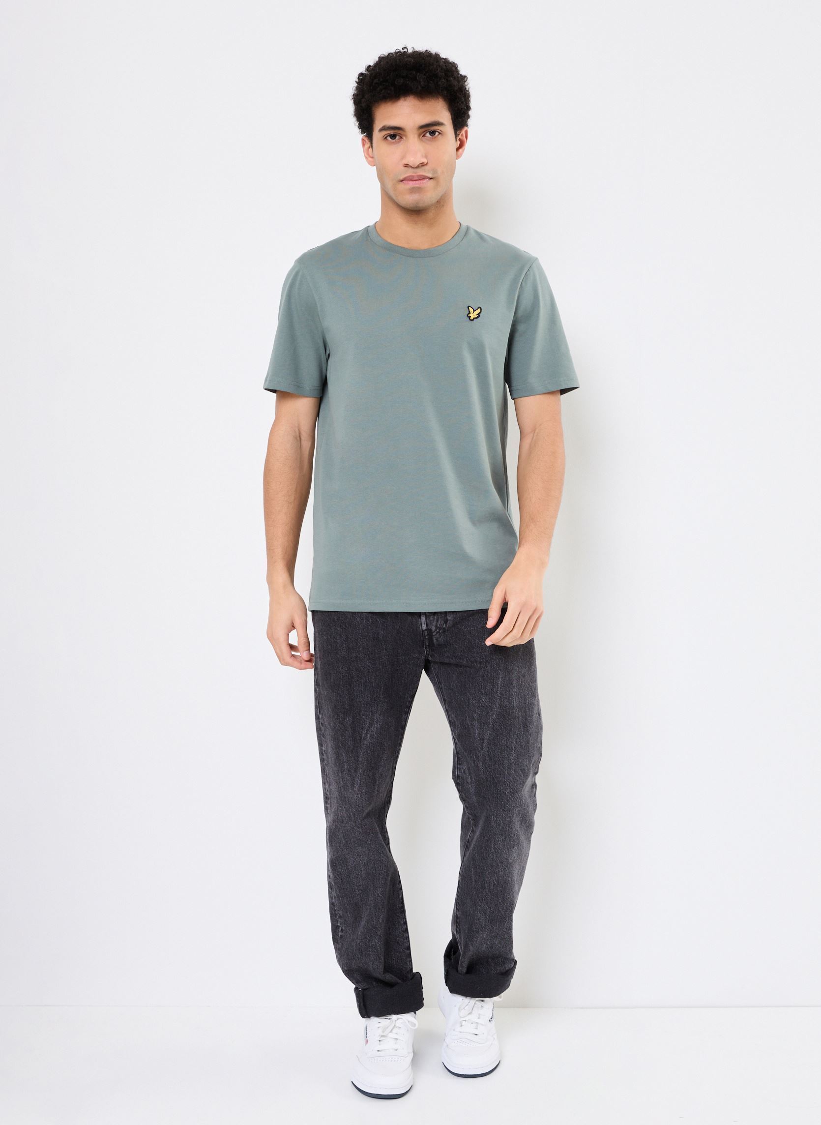 Tee-shirts Plain T-shirt homme vert Lyle & Scott Tee-shirts Plain T-shirt homme vert GREEN MERCURIAL