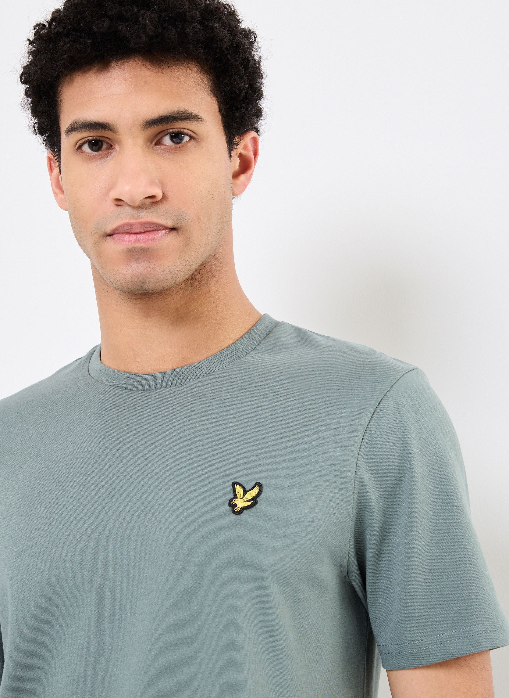 Tee-shirts Plain T-shirt homme vert Lyle & Scott Tee-shirts Plain T-shirt homme vert GREEN MERCURIAL