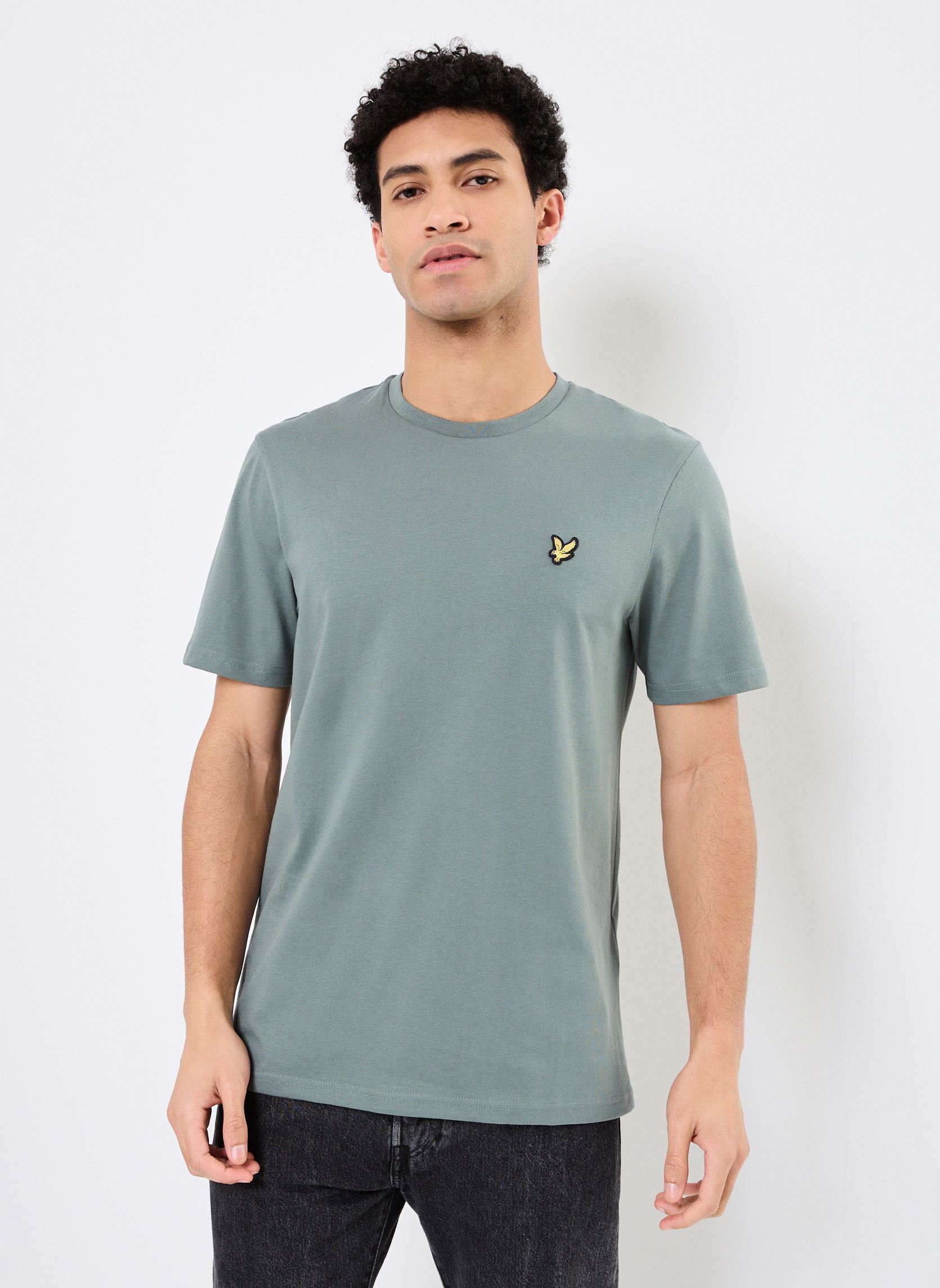 Tee-shirts Plain T-shirt homme vert Lyle & Scott Tee-shirts Plain T-shirt homme vert GREEN MERCURIAL