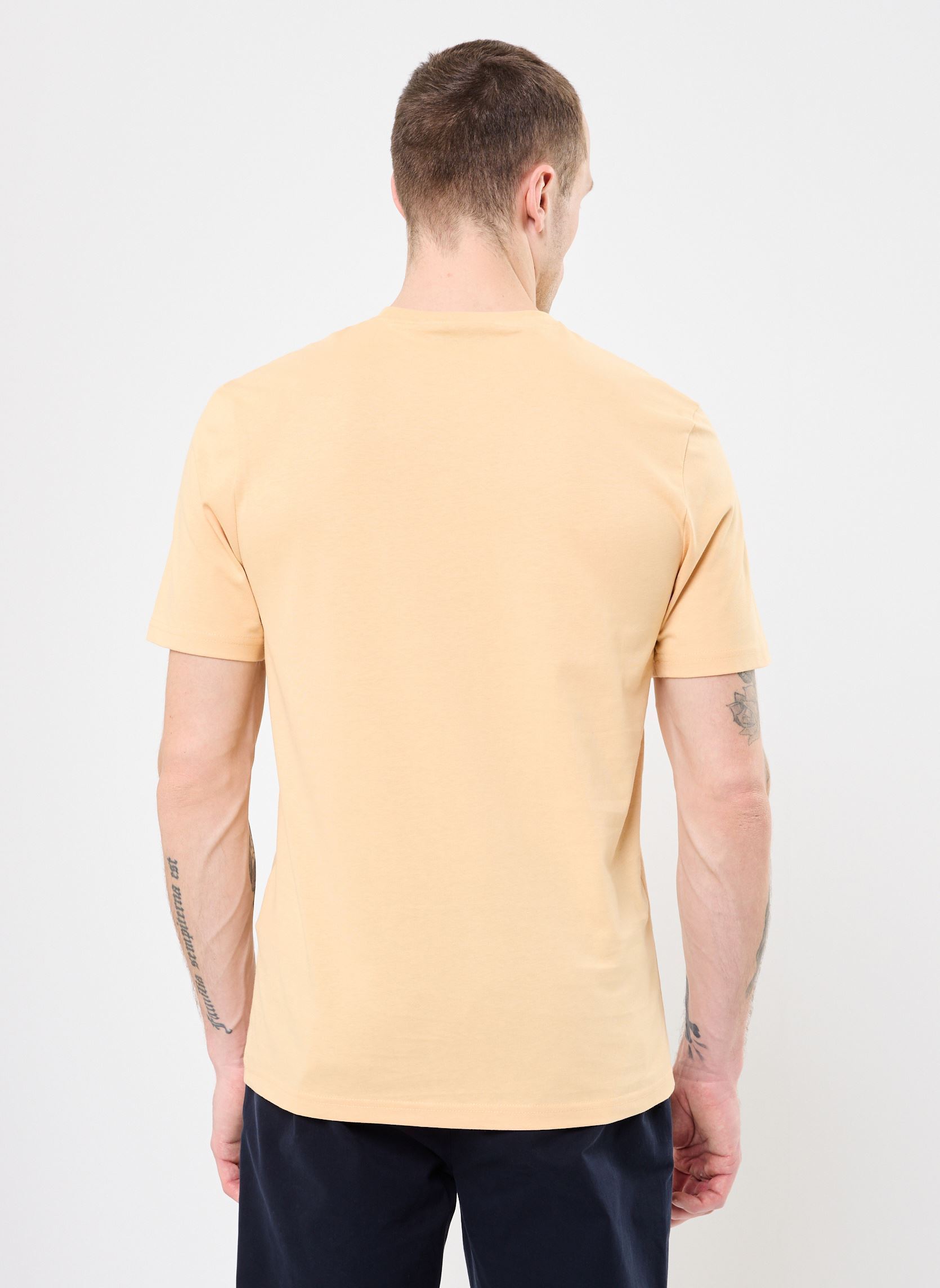 Tee-shirts Plain T-shirt homme orange Lyle & Scott Tee-shirts Plain T-shirt homme orange SHERBET