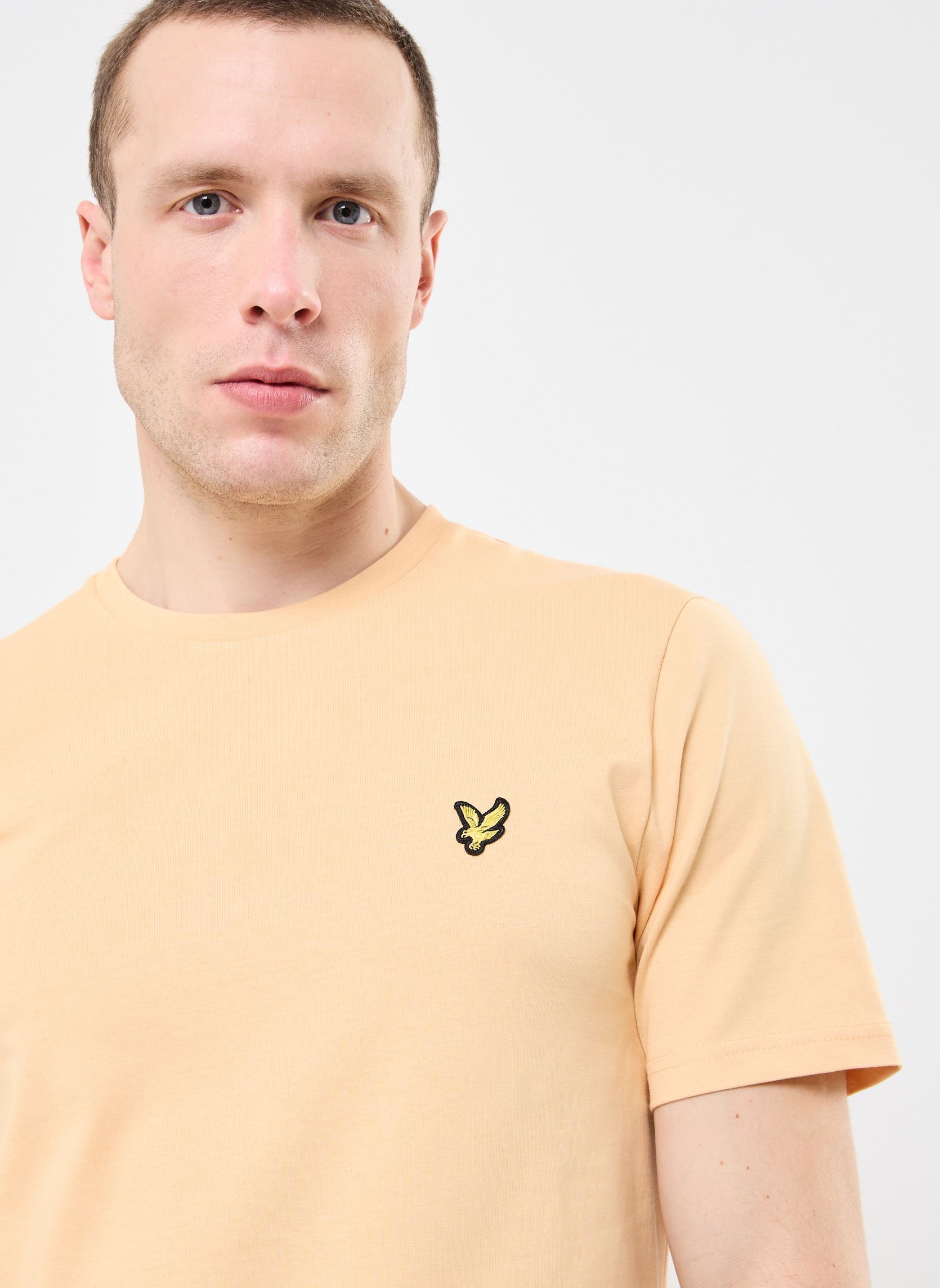 T-Shirt Brodé - Lyle & Scott - Homme - Gris Gris - Prêt-à-Porter