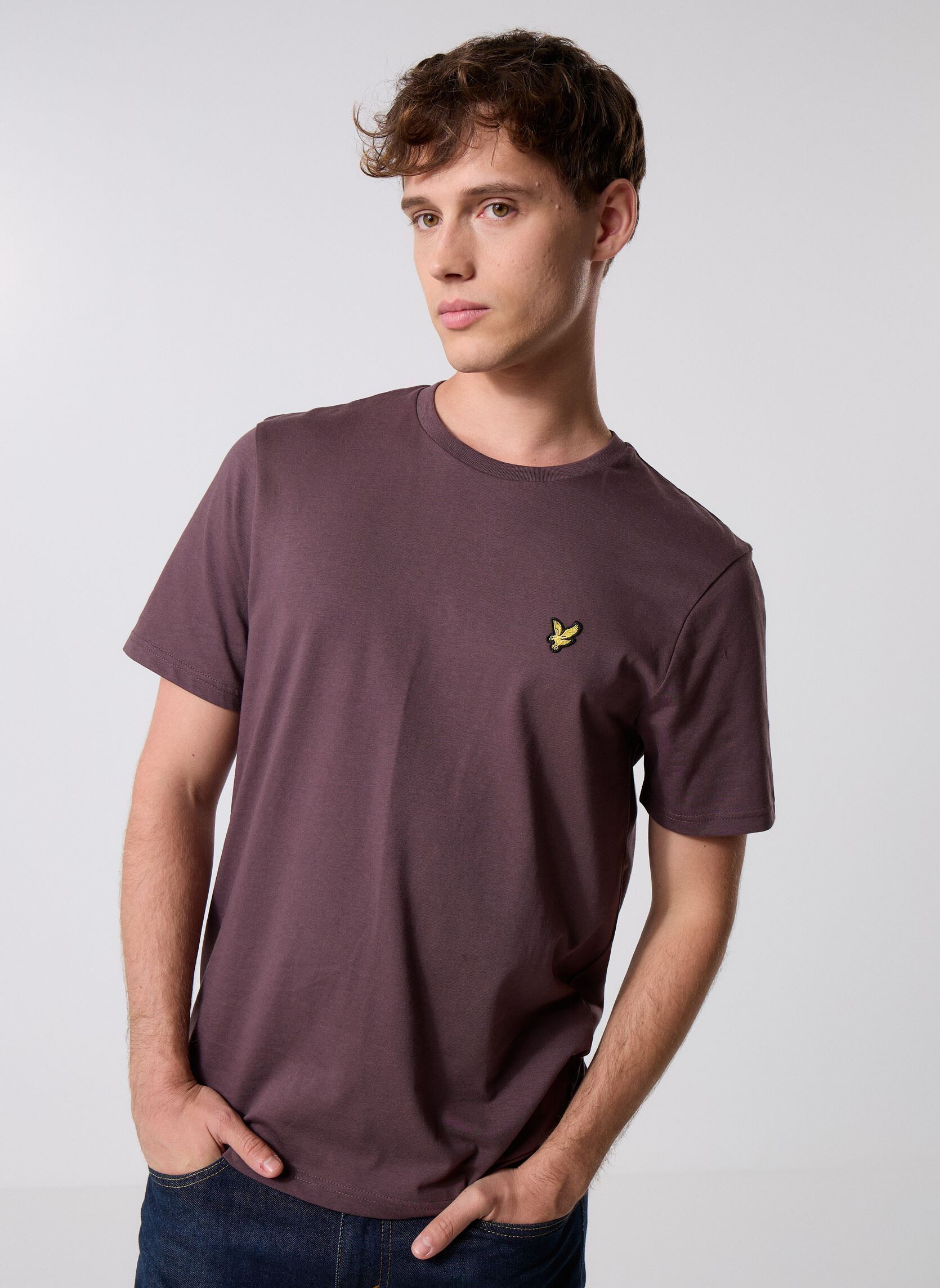 Tee-shirts Plain T-shirt homme marron Lyle & Scott Tee-shirts Plain T-shirt homme marron ESPRESSO