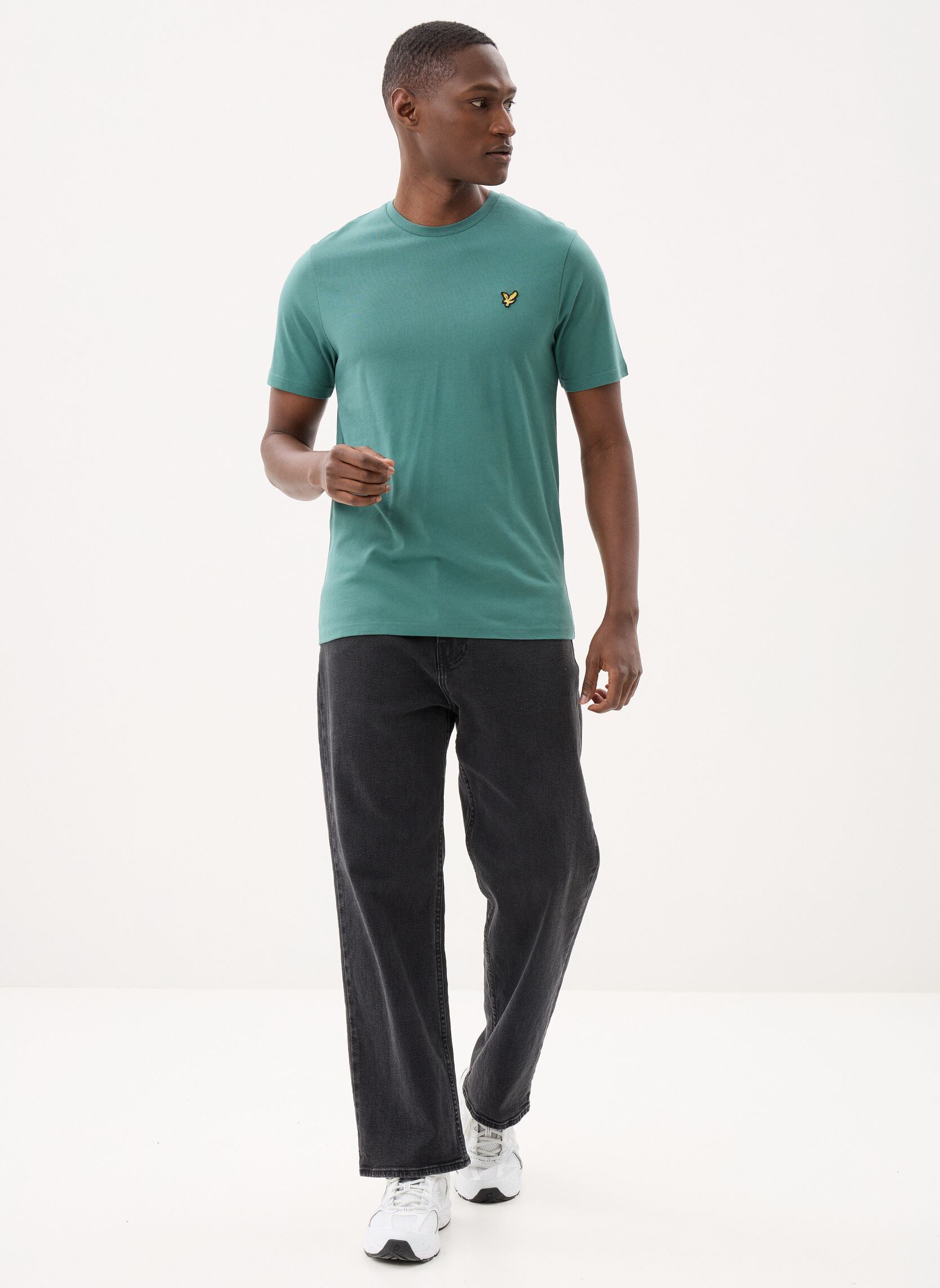 Tee-shirts Plain T-shirt homme vert Lyle & Scott Tee-shirts Plain T-shirt homme vert EVERGLADE