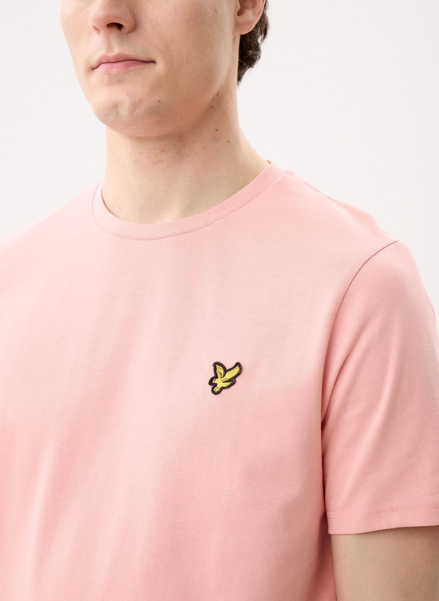 Tee-shirts Plain T-shirt homme rose Lyle & Scott Tee-shirts Plain T-shirt homme rose PINK GRAPEFRUIT