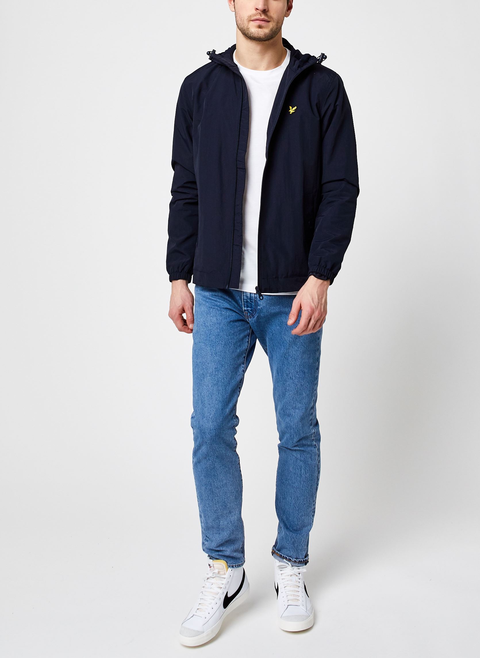 Vestes coupe-vents Zip Through Hooded Jacket homme bleu Lyle & Scott Vestes coupe-vents Zip Through Hooded Jacket homme bleu DARK NAVY