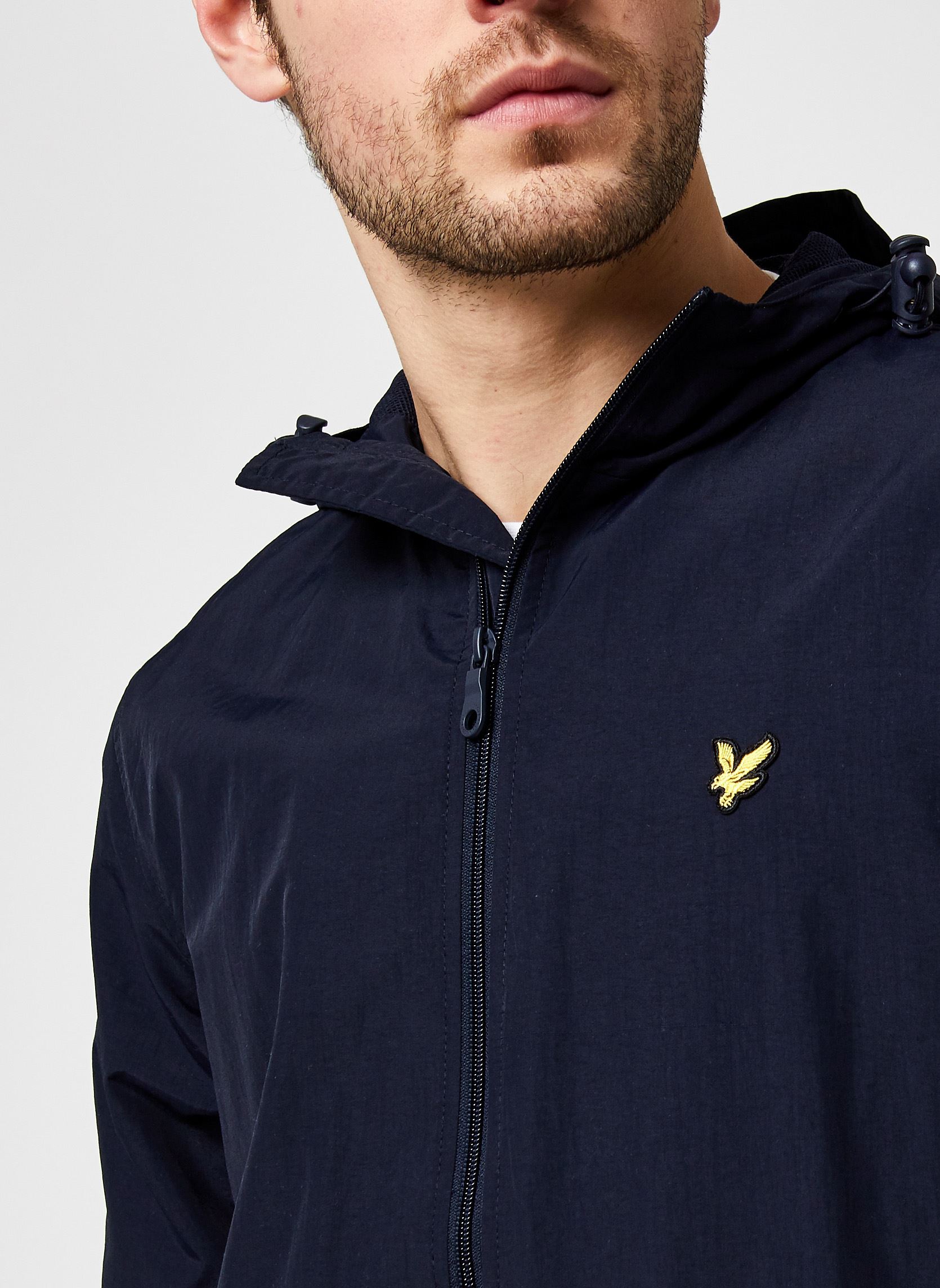 Vestes coupe-vents Zip Through Hooded Jacket homme bleu Lyle & Scott Vestes coupe-vents Zip Through Hooded Jacket homme bleu DARK NAVY