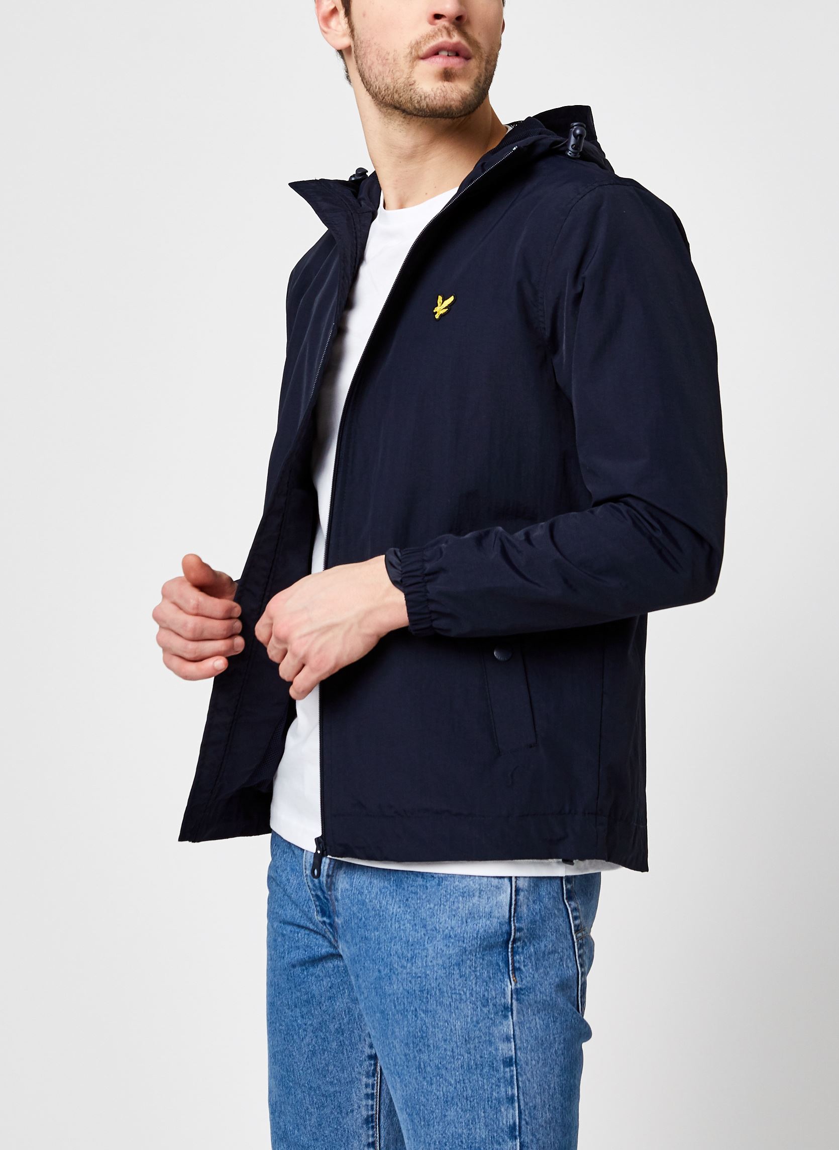 Vestes coupe-vents Zip Through Hooded Jacket homme bleu Lyle & Scott Vestes coupe-vents Zip Through Hooded Jacket homme bleu DARK NAVY