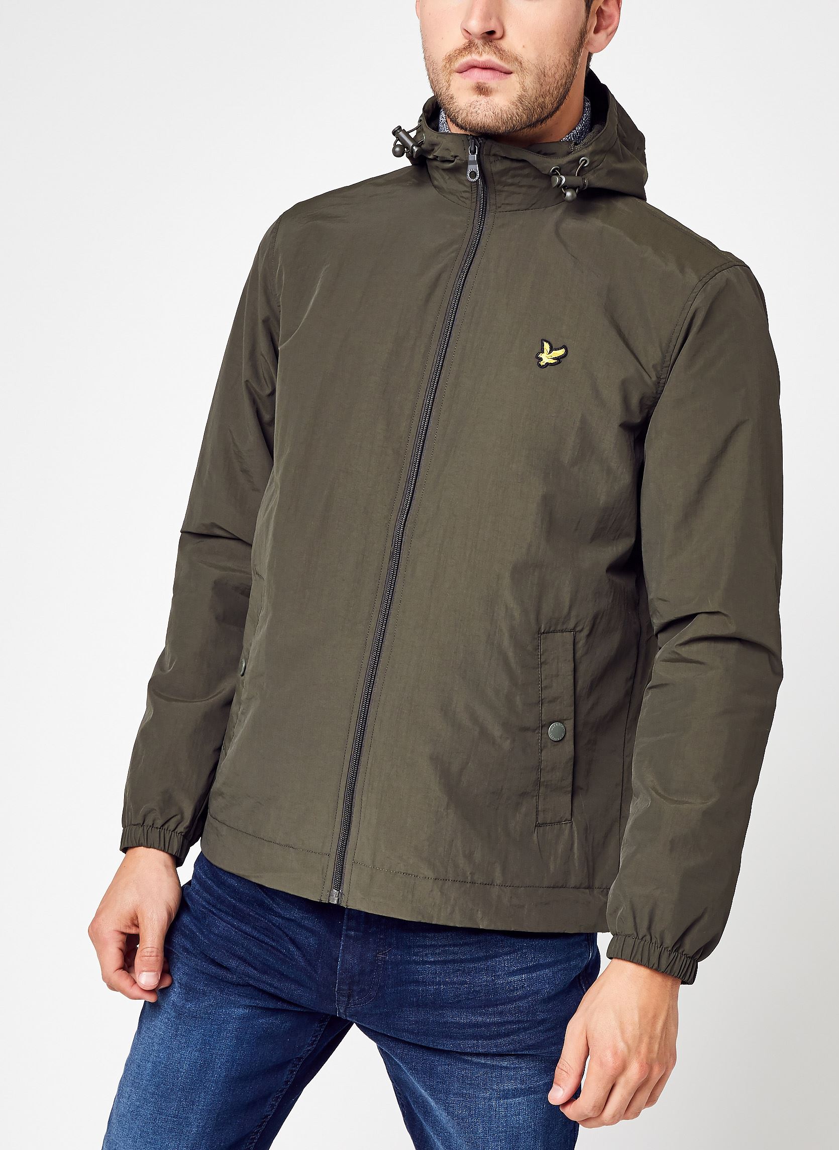 Windbreaker / Windjacken Zip Through Hooded Jacket herren grün Lyle & Scott Windbreaker / Windjacken Zip Through Hooded Jacket herren grün W485 OLIVE
