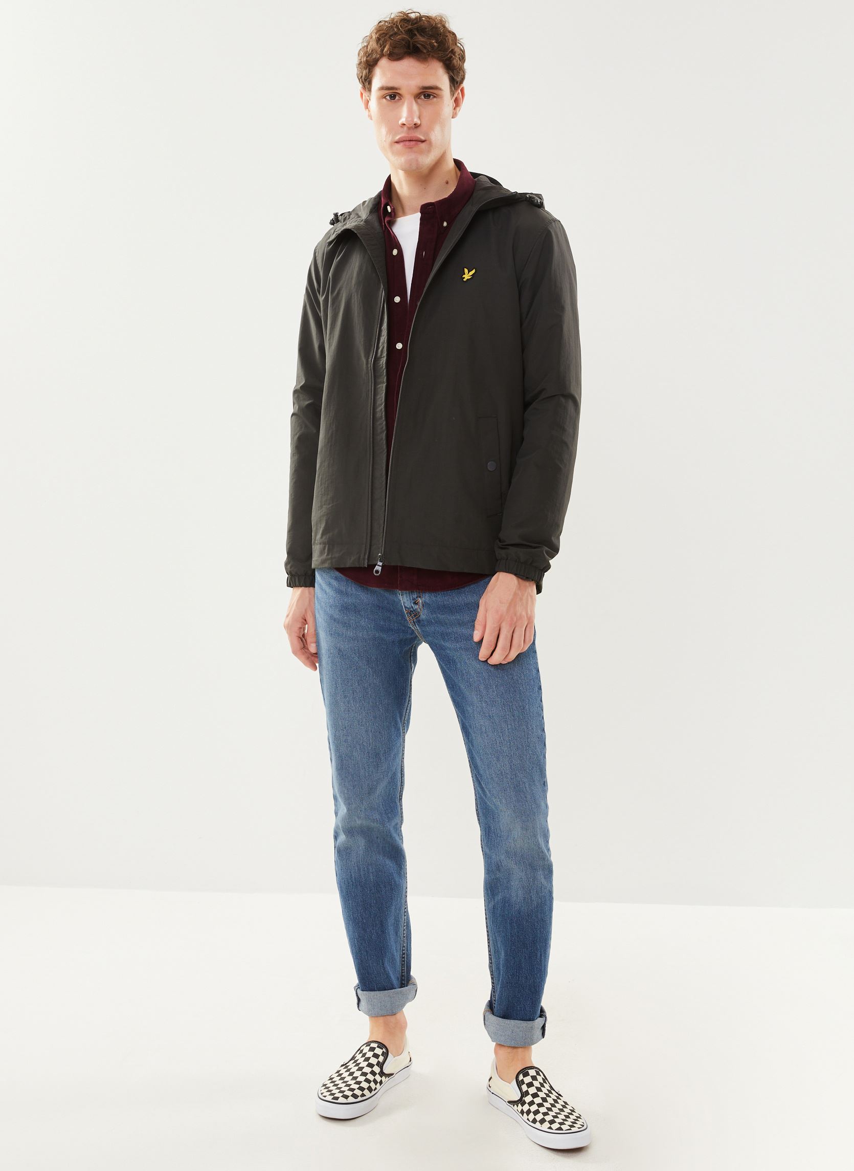 Windbreaker / Windjacken Zip Through Hooded Jacket herren grau Lyle & Scott Windbreaker / Windjacken Zip Through Hooded Jacket herren grau GUNMETAL