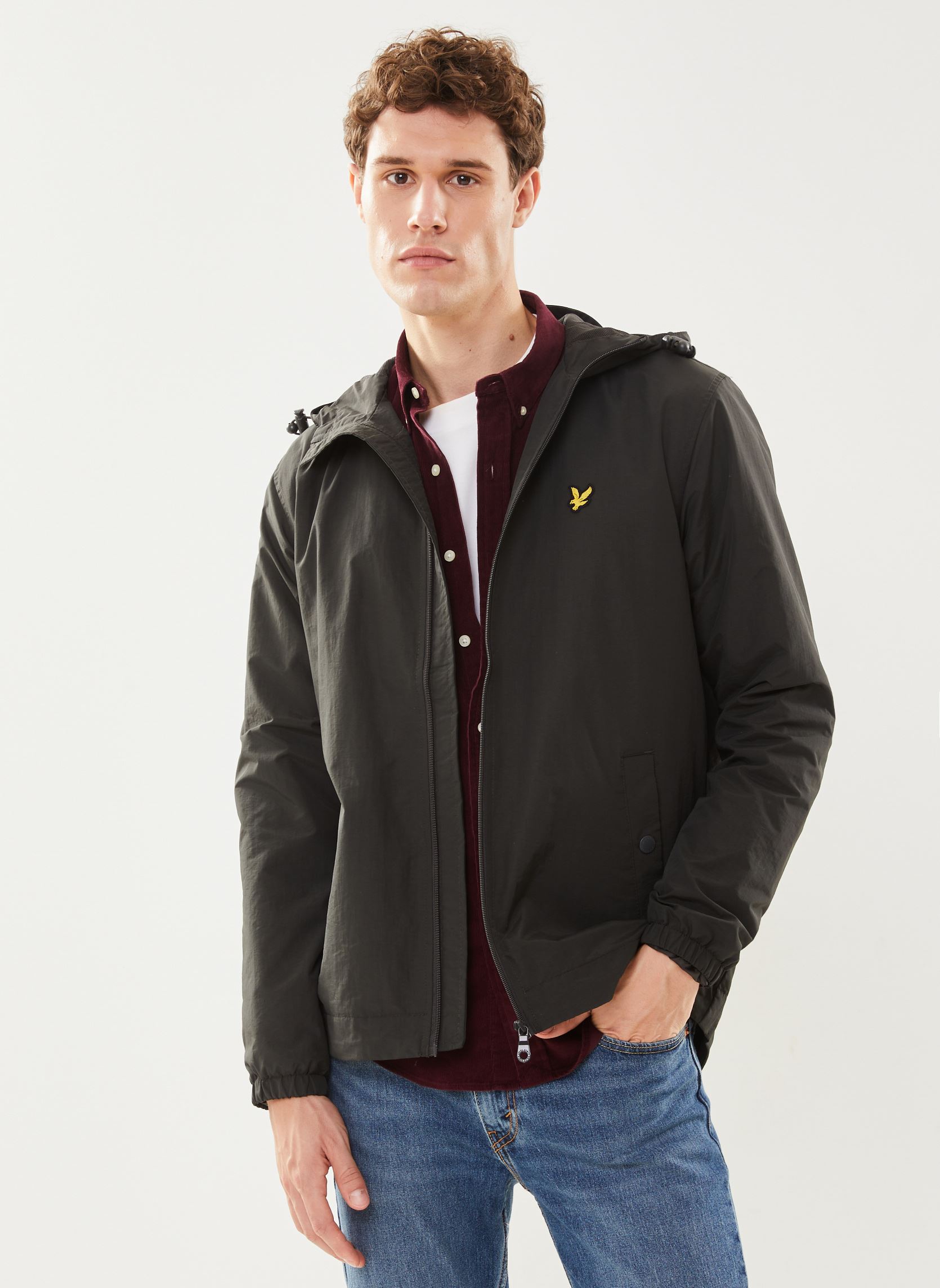 Windbreaker / Windjacken Zip Through Hooded Jacket herren grau Lyle & Scott Windbreaker / Windjacken Zip Through Hooded Jacket herren grau GUNMETAL