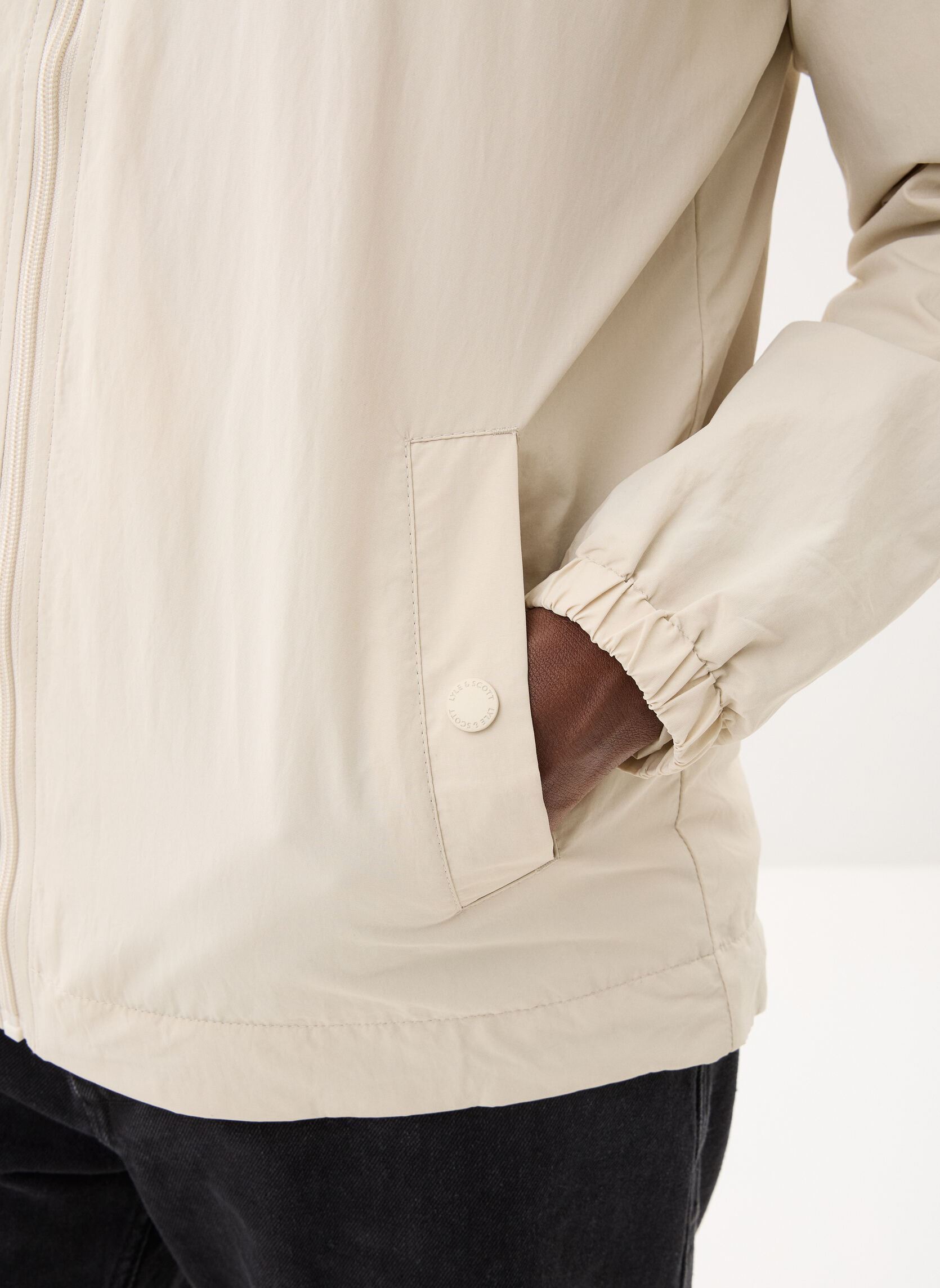 Windbreaker / Windjacken Zip Through Hooded Jacket herren beige Lyle & Scott Windbreaker / Windjacken Zip Through Hooded Jacket herren beige COVE