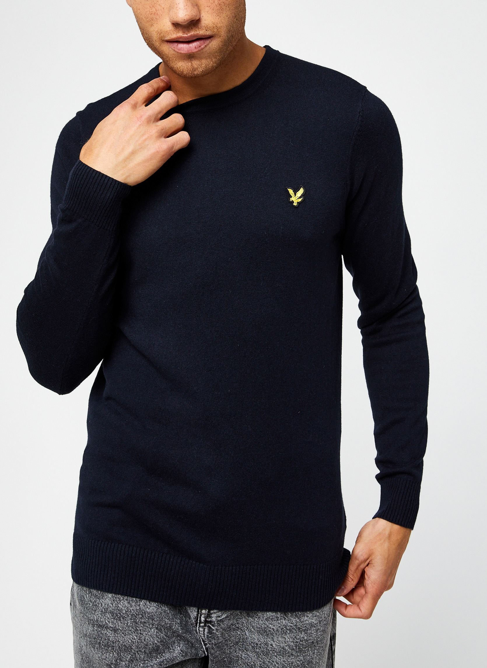 Pull Lyle & Scott Homme Tonal Eagle Jet Black Pull Lyle & Scott Homme Tonal Eagle Jet Black