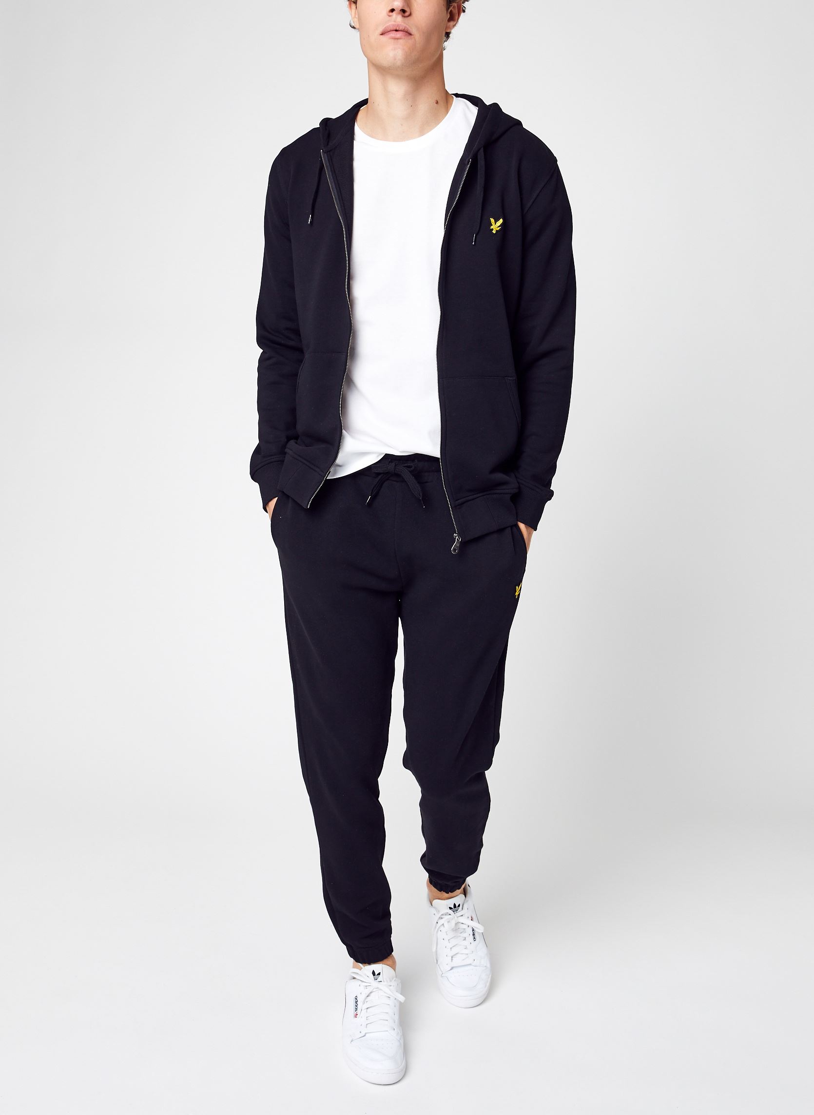 Sweats zippés Zip Through Hoodie homme noir Lyle & Scott Sweats zippés Zip Through Hoodie homme noir JET BLACK