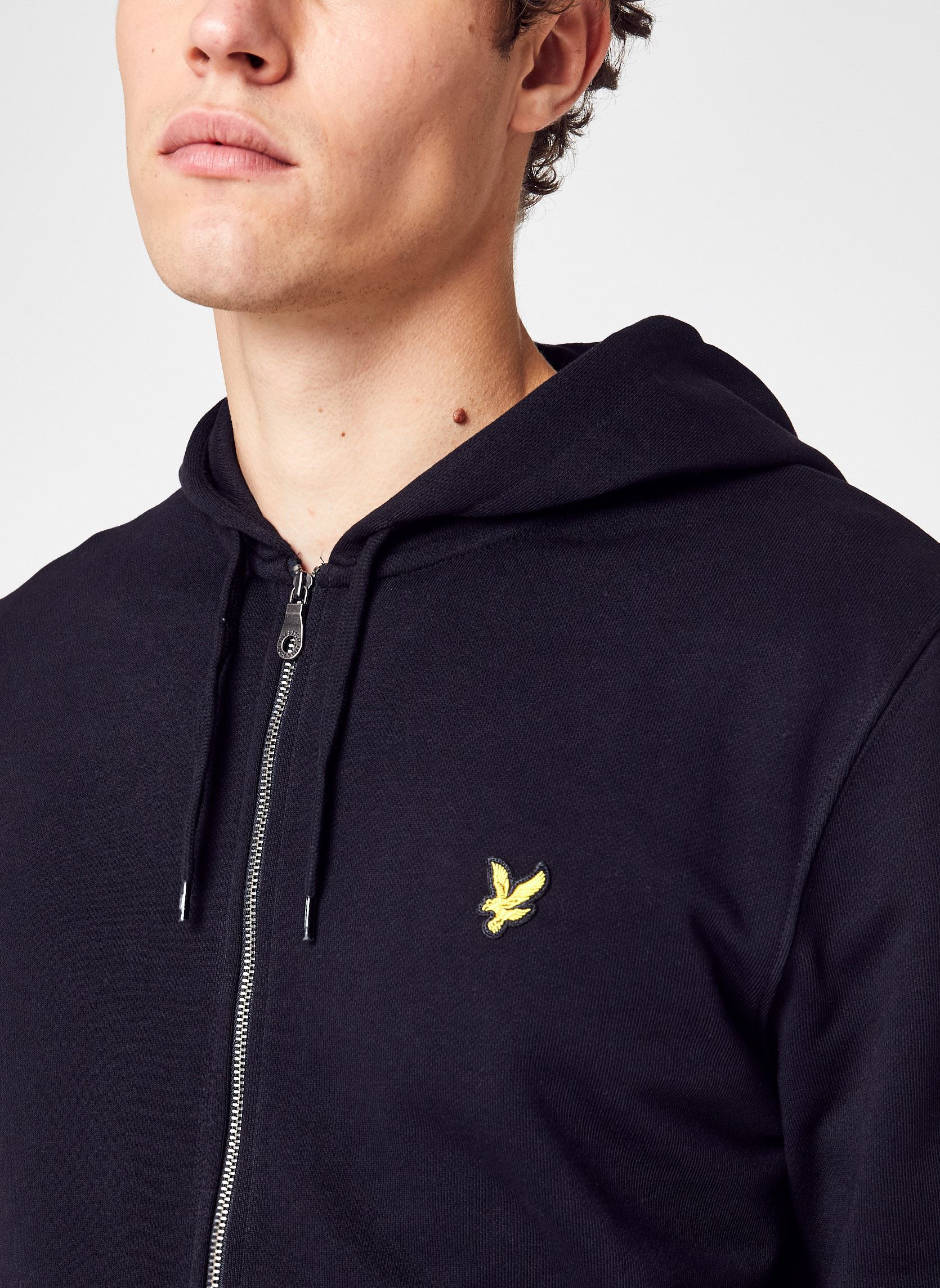 Sweats zippés Zip Through Hoodie homme noir Lyle & Scott Sweats zippés Zip Through Hoodie homme noir JET BLACK