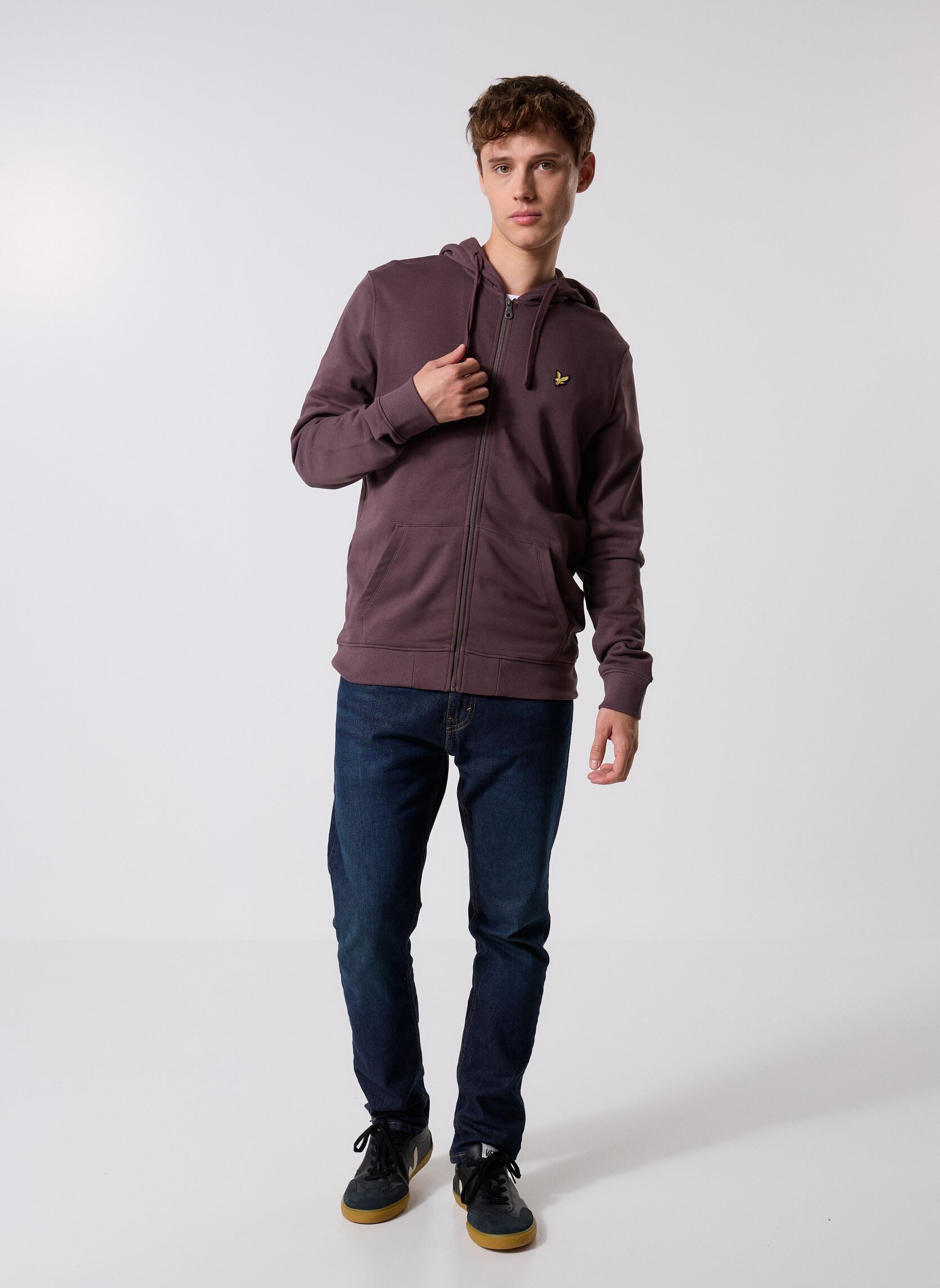 Sweaters met rits Zip Through Hoodie heren bruin Lyle & Scott Sweaters met rits Zip Through Hoodie heren bruin ESPRESSO