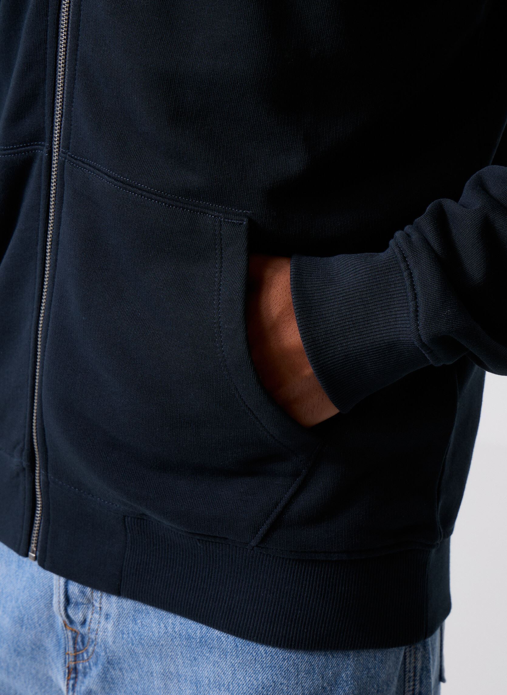 Sweaters met rits Zip Through Hoodie heren blauw Lyle & Scott Sweaters met rits Zip Through Hoodie heren blauw DARK NAVY