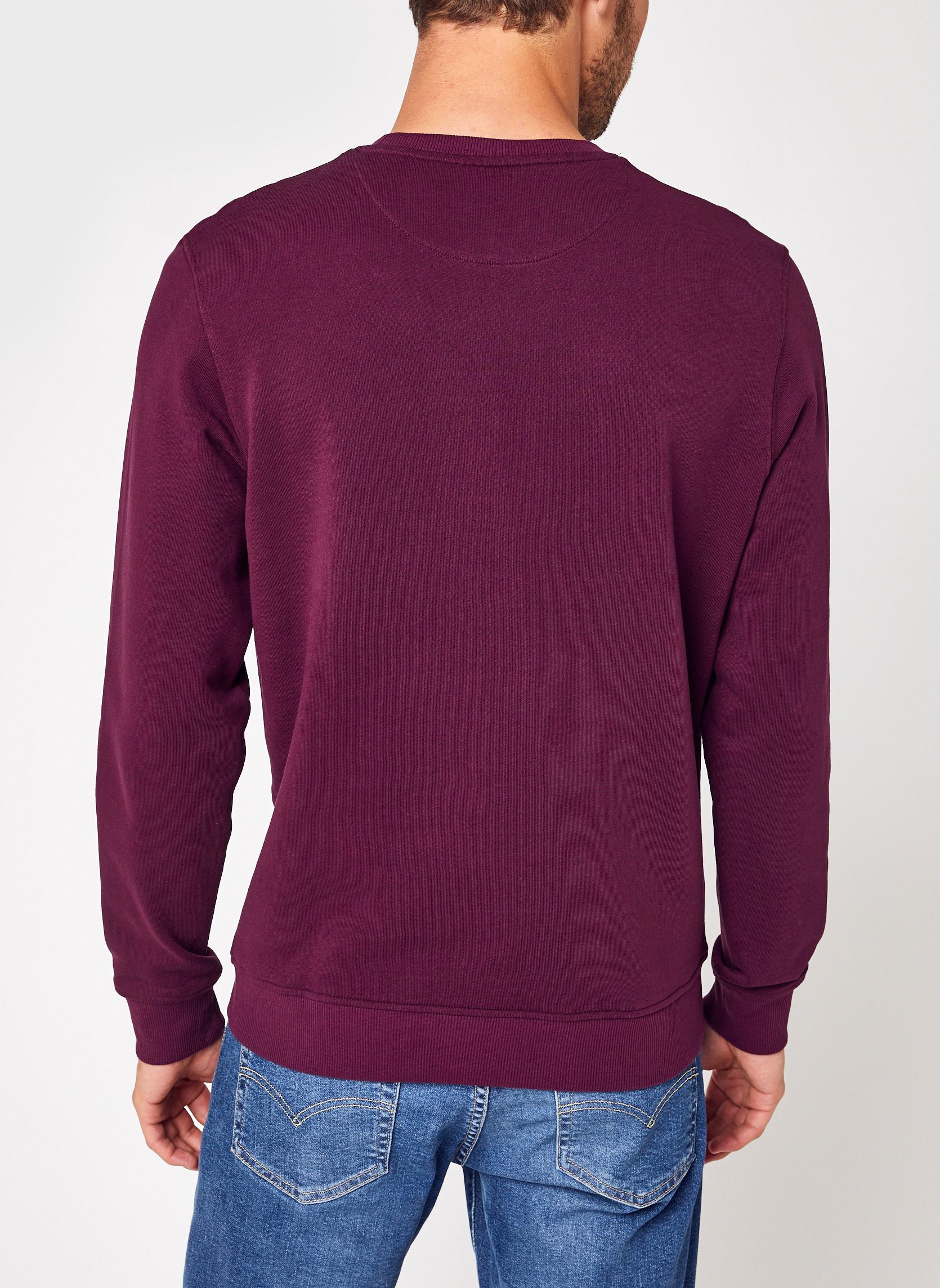 Sweats Crew Neck Sweatshirt homme bordeaux Lyle & Scott Sweats Crew Neck Sweatshirt homme bordeaux Z562 BURGUNDY