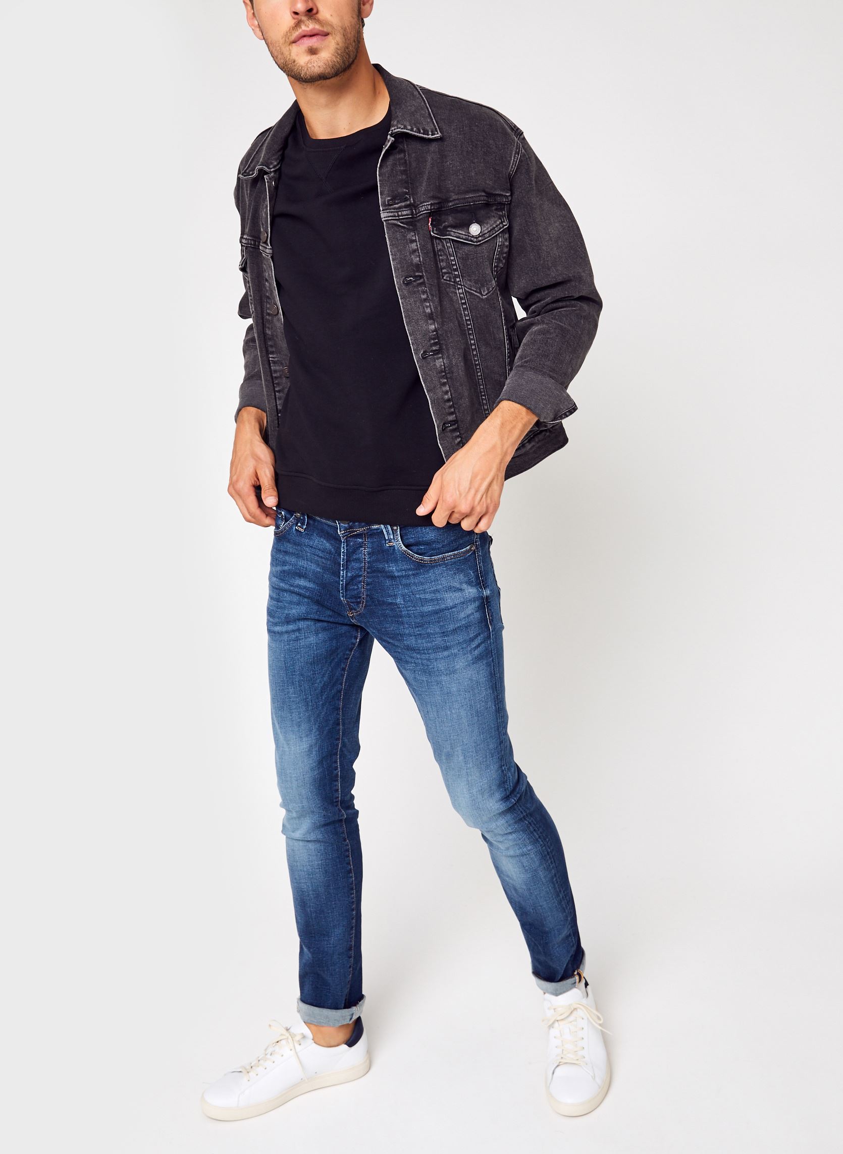 Sweats Crew Neck Sweatshirt homme noir Lyle & Scott Sweats Crew Neck Sweatshirt homme noir JET BLACK