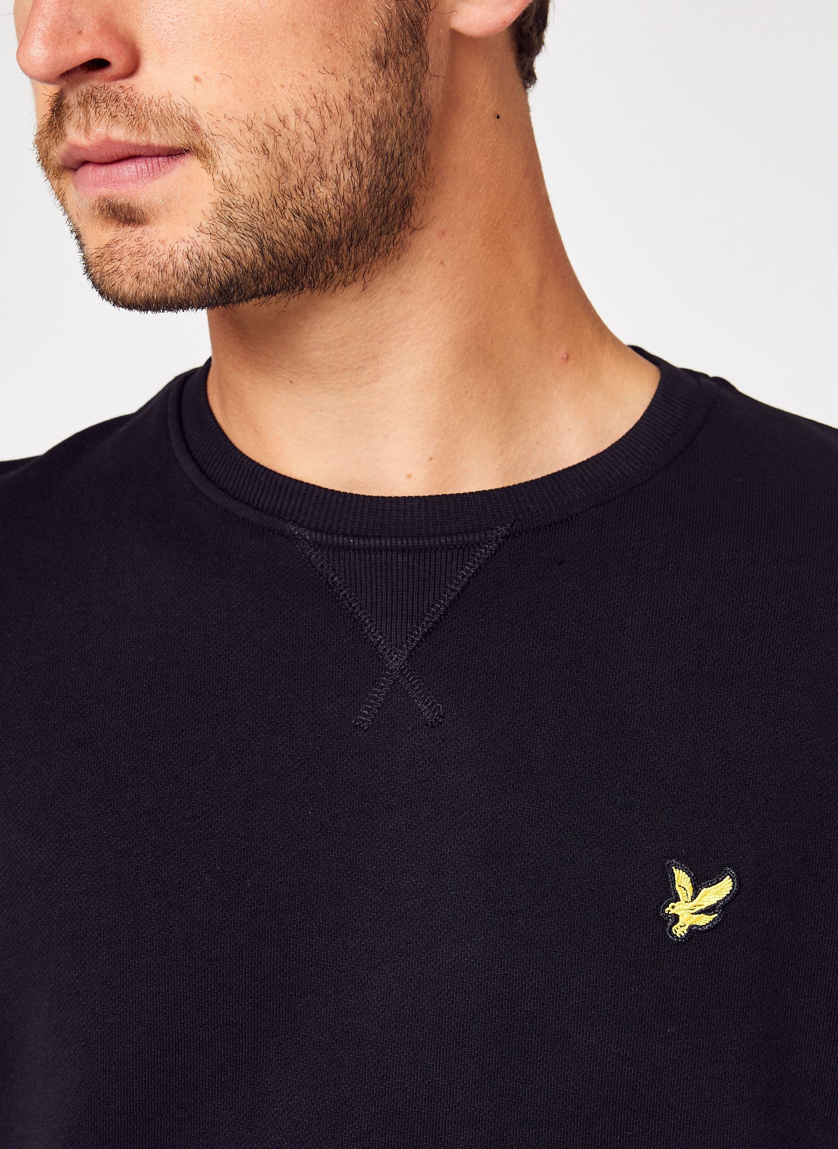 Sweats Crew Neck Sweatshirt homme noir Lyle & Scott Sweats Crew Neck Sweatshirt homme noir JET BLACK