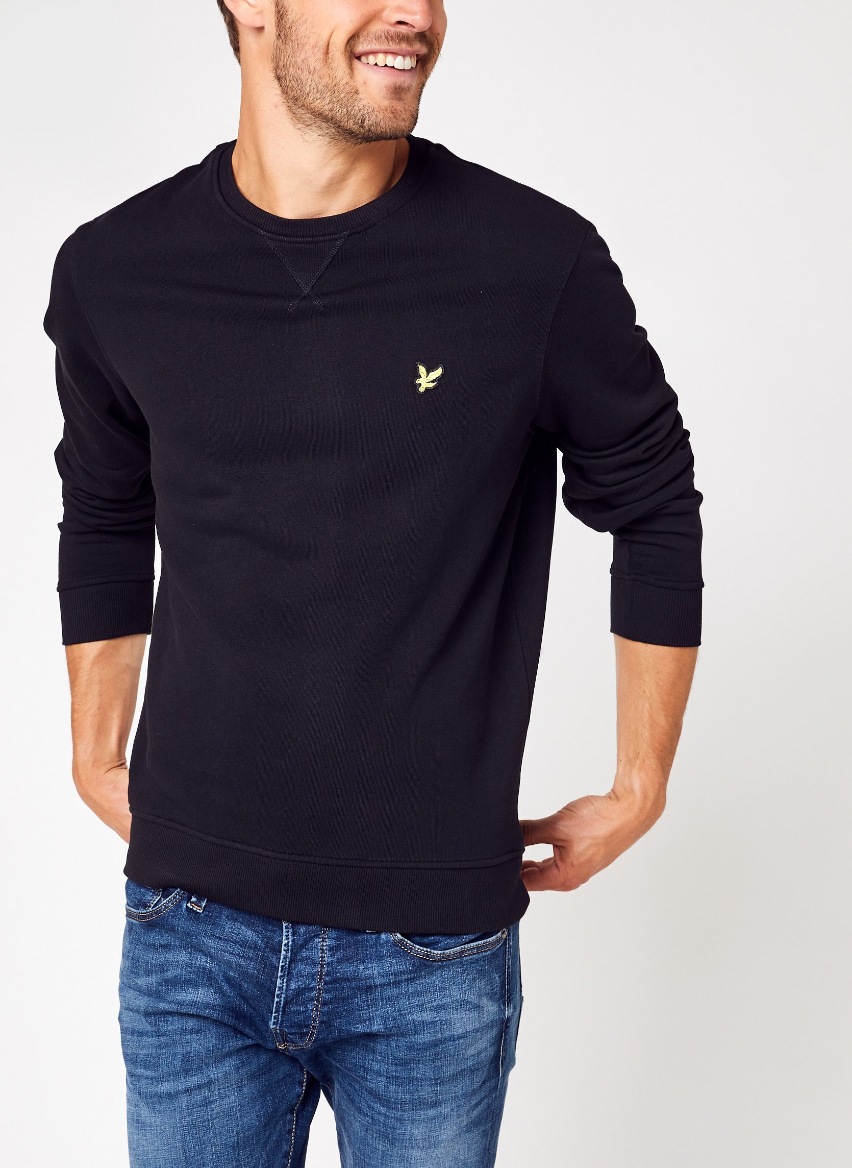 Sweats Crew Neck Sweatshirt homme noir Lyle & Scott Sweats Crew Neck Sweatshirt homme noir JET BLACK