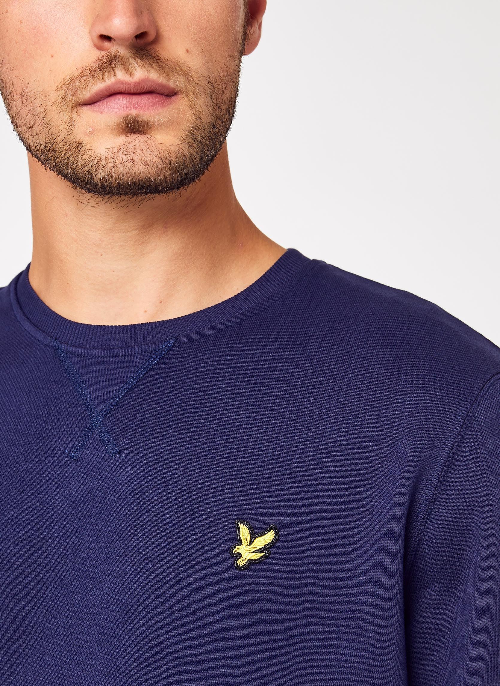 Sweats Crew Neck Sweatshirt homme bleu Lyle & Scott Sweats Crew Neck Sweatshirt homme bleu NAVY