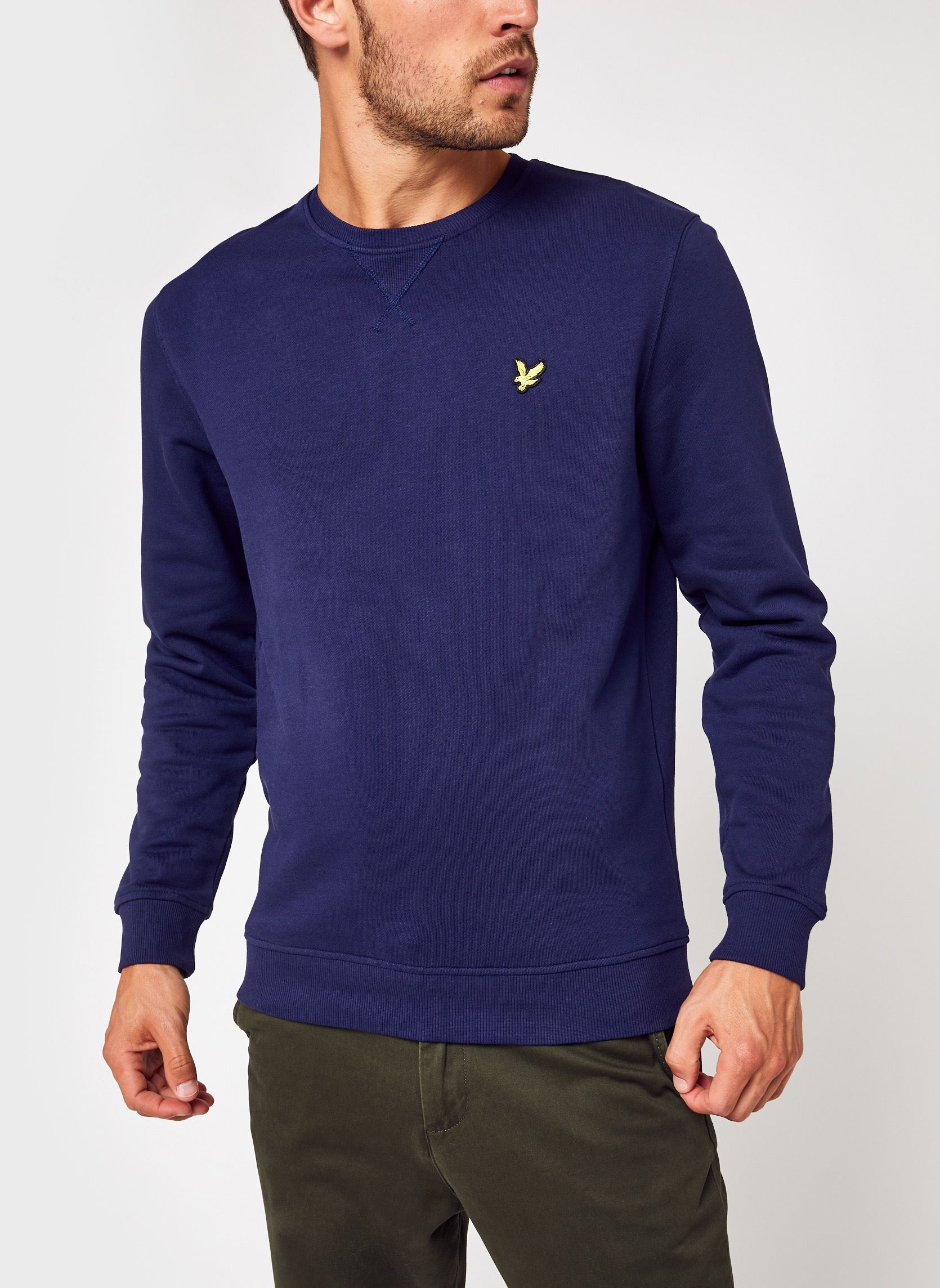Sweats Crew Neck Sweatshirt homme bleu Lyle & Scott Sweats Crew Neck Sweatshirt homme bleu NAVY