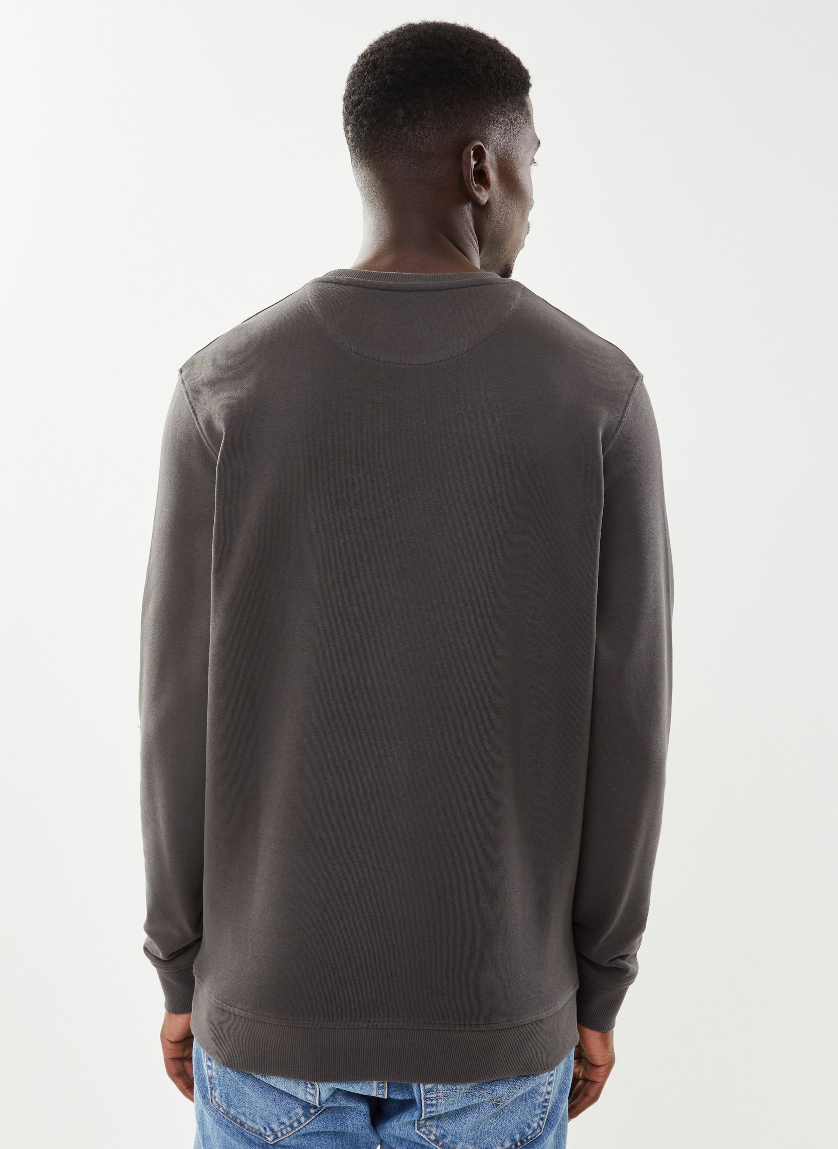 Sweatshirts Crew Neck Sweatshirt heren grijs Lyle & Scott Sweatshirts Crew Neck Sweatshirt heren grijs GUNMETAL