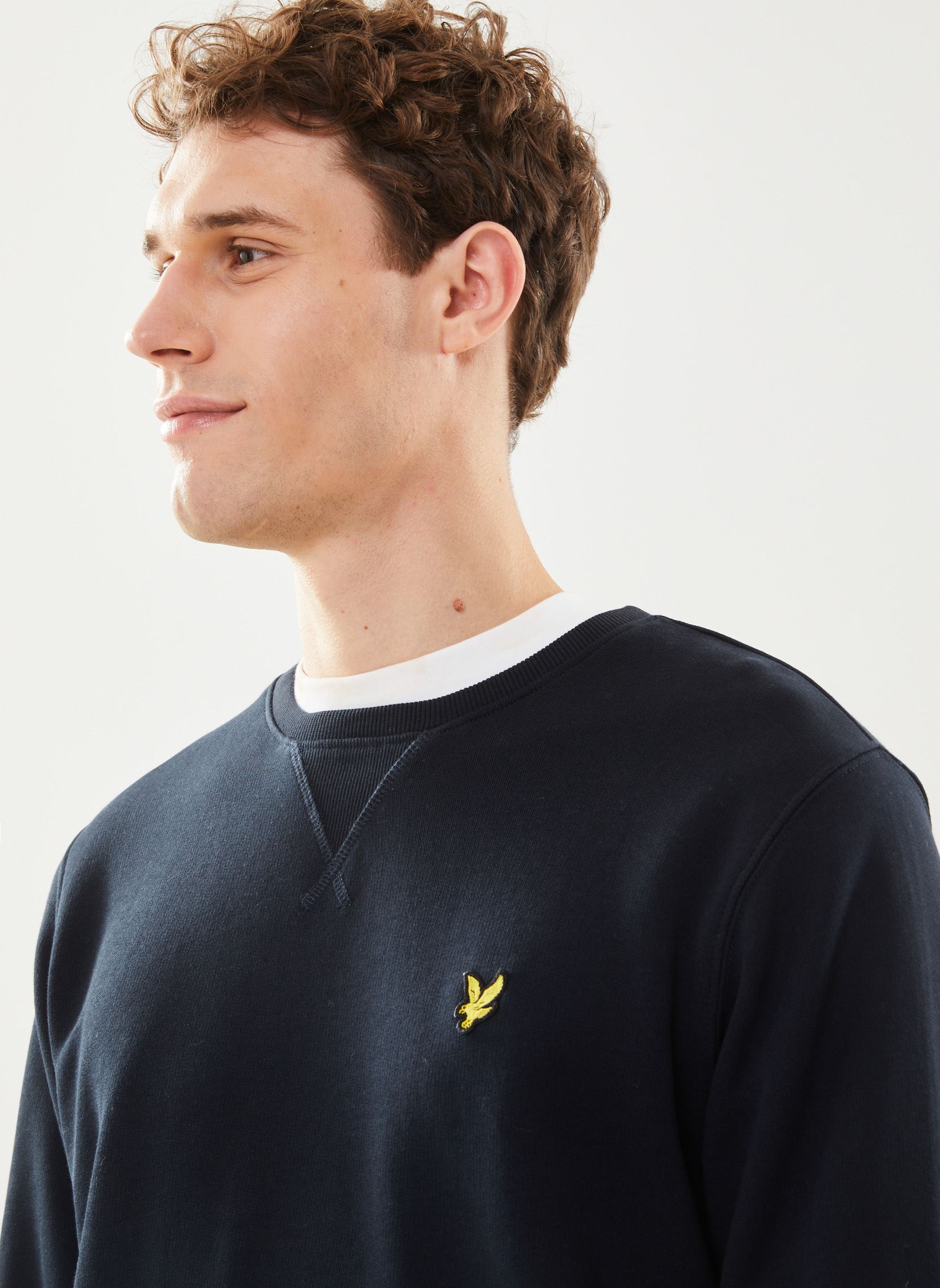 Sweats Crew Neck Sweatshirt homme bleu Lyle & Scott Sweats Crew Neck Sweatshirt homme bleu DARK NAVY