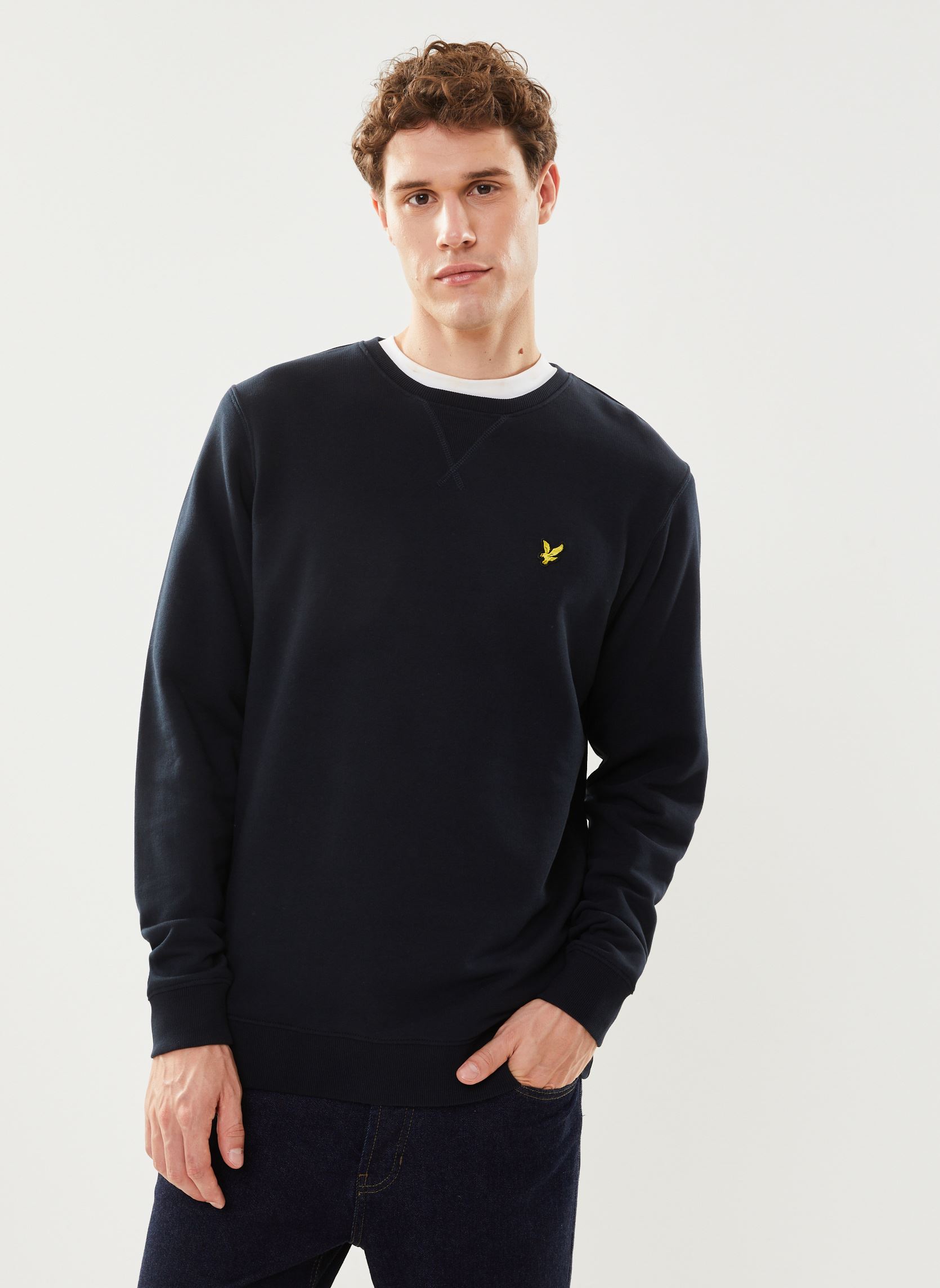 Sweats Crew Neck Sweatshirt homme bleu Lyle & Scott Sweats Crew Neck Sweatshirt homme bleu DARK NAVY