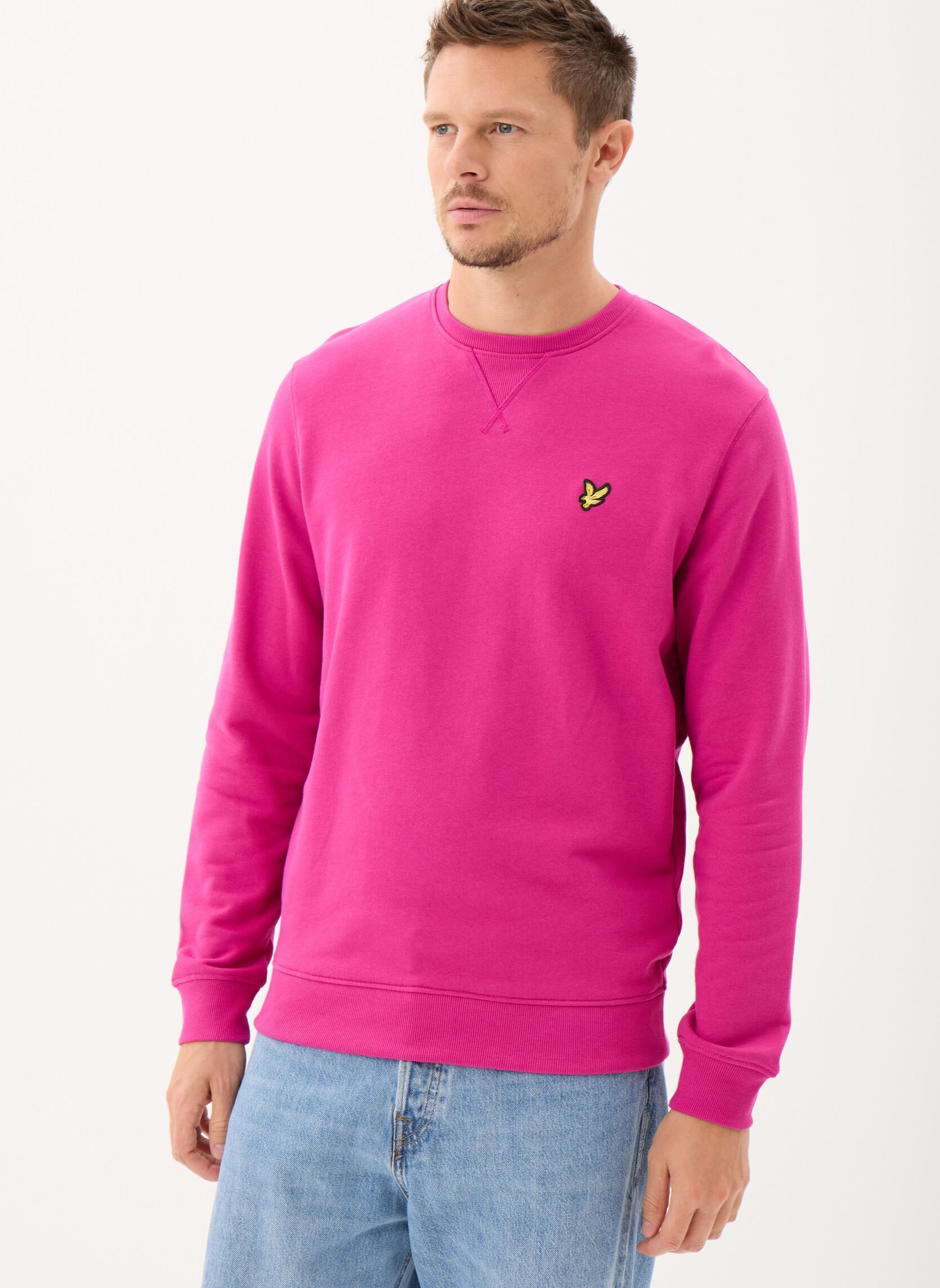 Sweats Crew Neck Sweatshirt homme rose Lyle & Scott Sweats Crew Neck Sweatshirt homme rose FUSHIA
