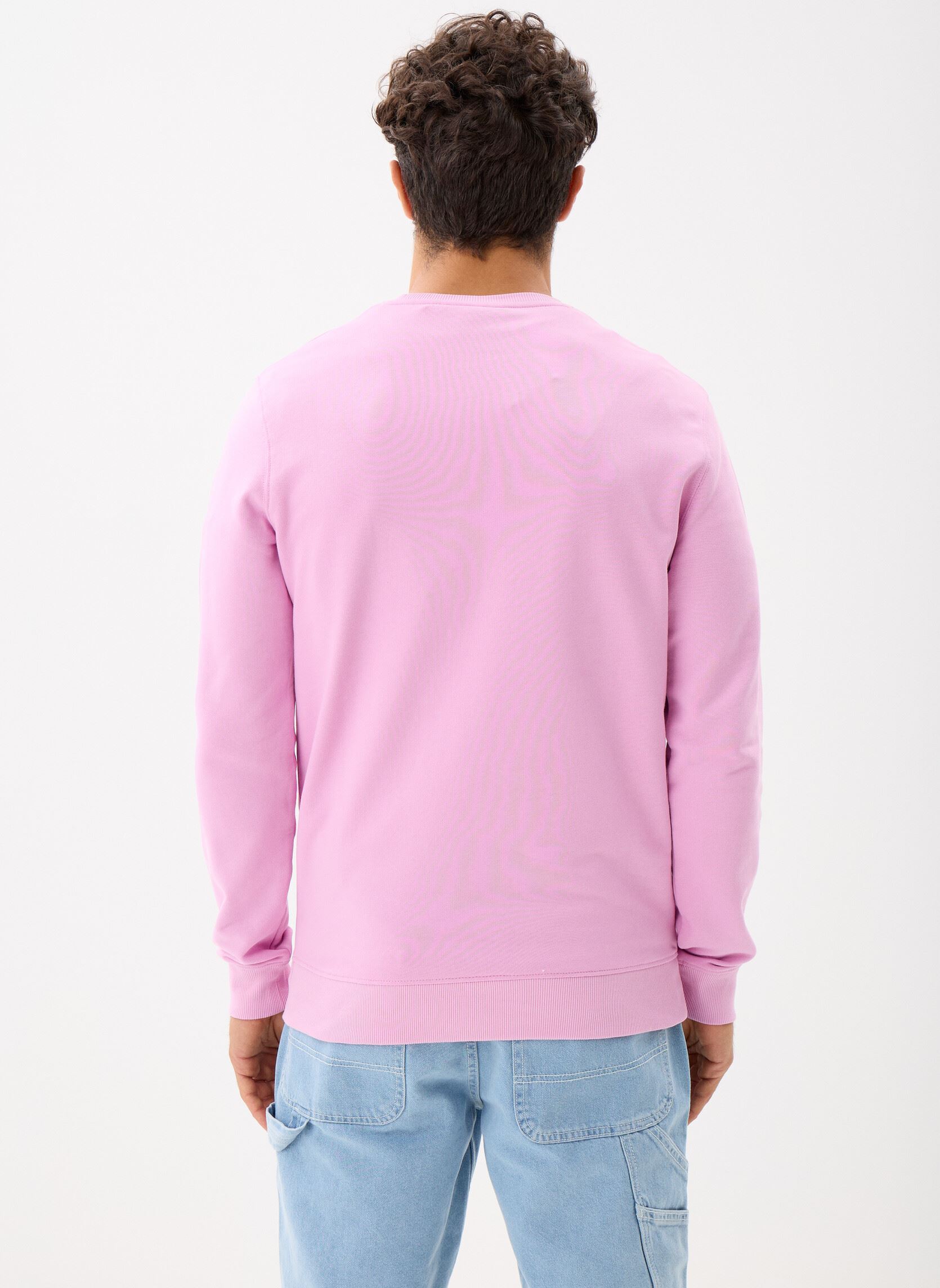 Felpe Crew Neck Sweatshirt uomo rosa Lyle & Scott Felpe Crew Neck Sweatshirt uomo rosa POWER PINK
