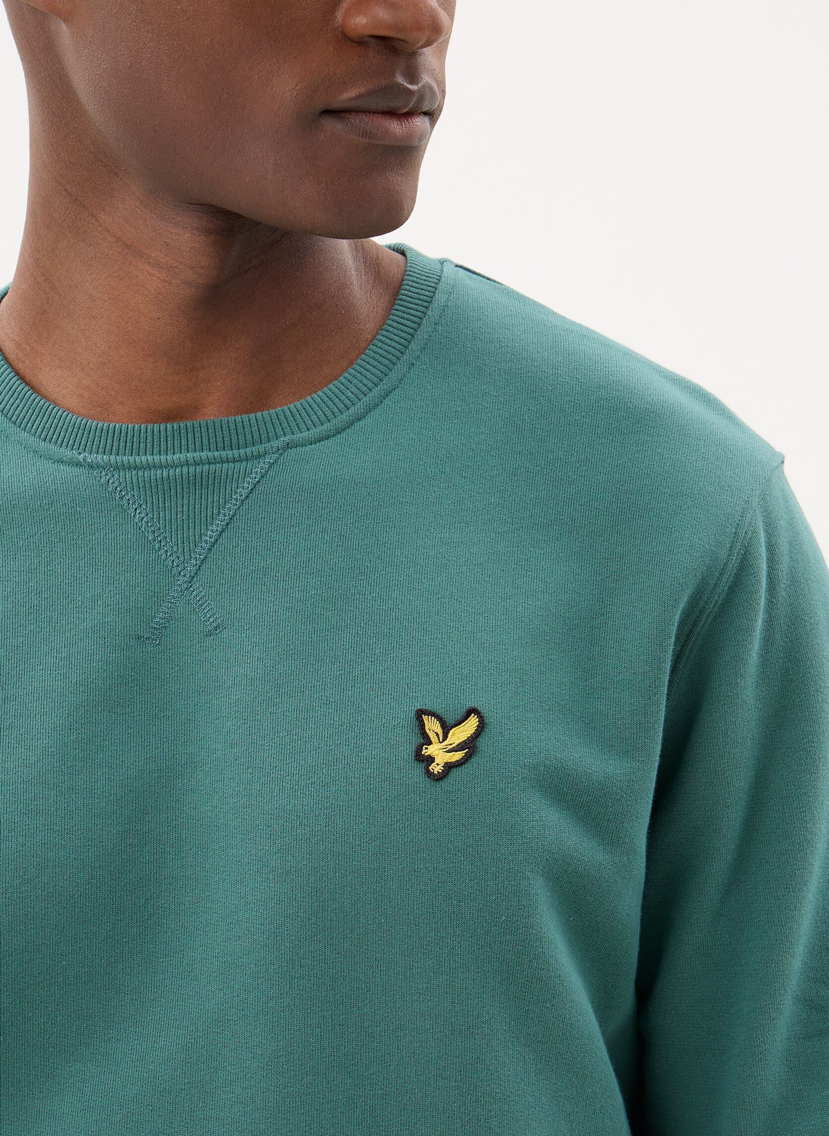 Sweatshirts Crew Neck Sweatshirt herren grün Lyle & Scott Sweatshirts Crew Neck Sweatshirt herren grün EVERGLADE