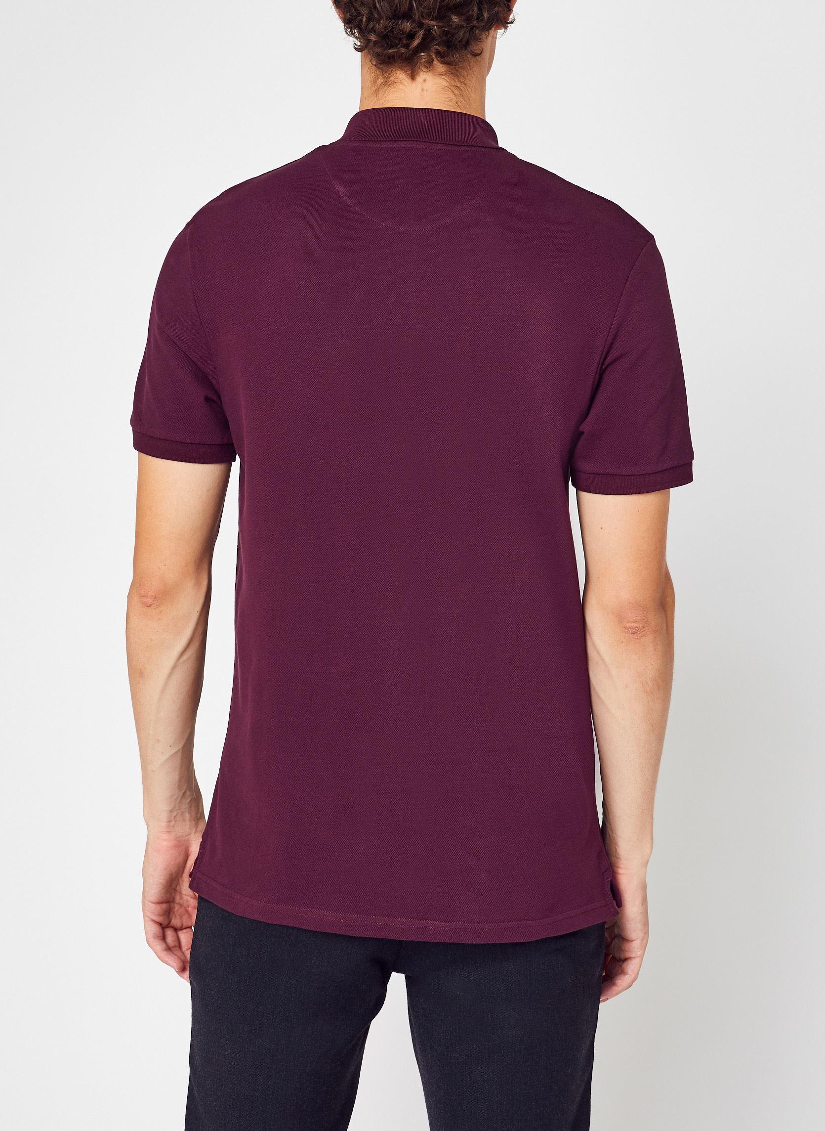 Polos Plain Polo Shirt homme bordeaux Lyle & Scott Polos Plain Polo Shirt homme bordeaux Z562 BURGUNDY