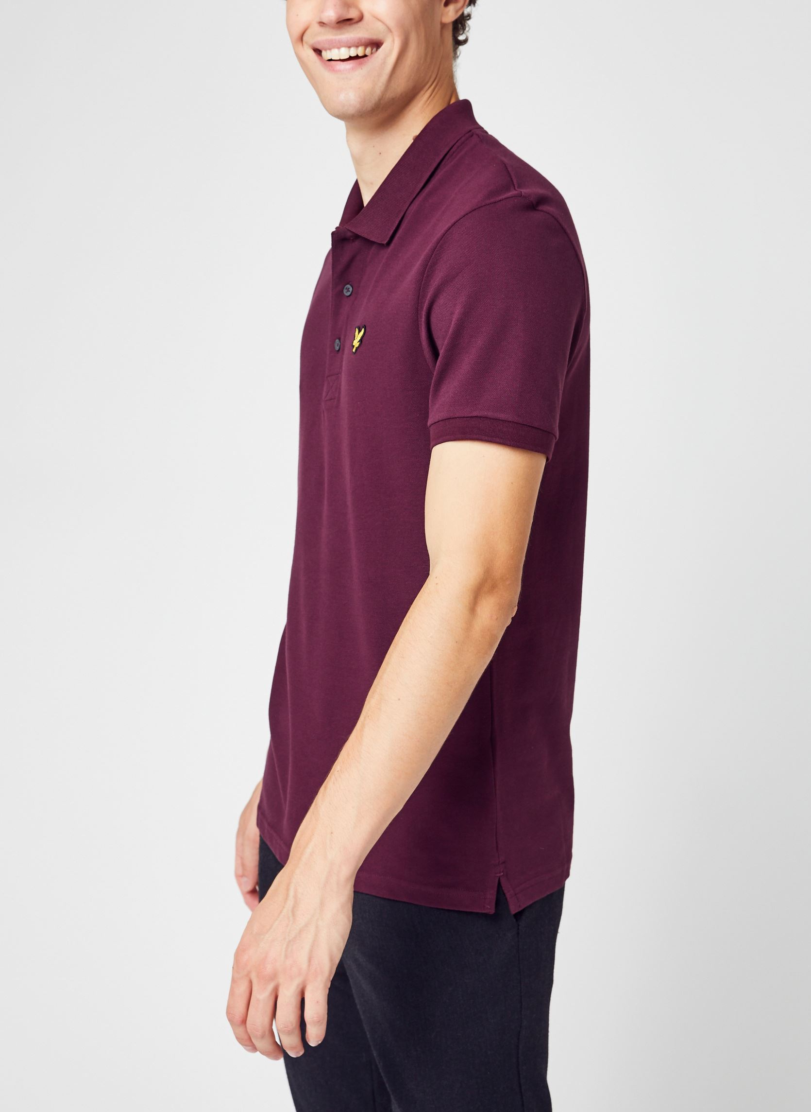 Polos Plain Polo Shirt homme bordeaux Lyle & Scott Polos Plain Polo Shirt homme bordeaux Z562 BURGUNDY