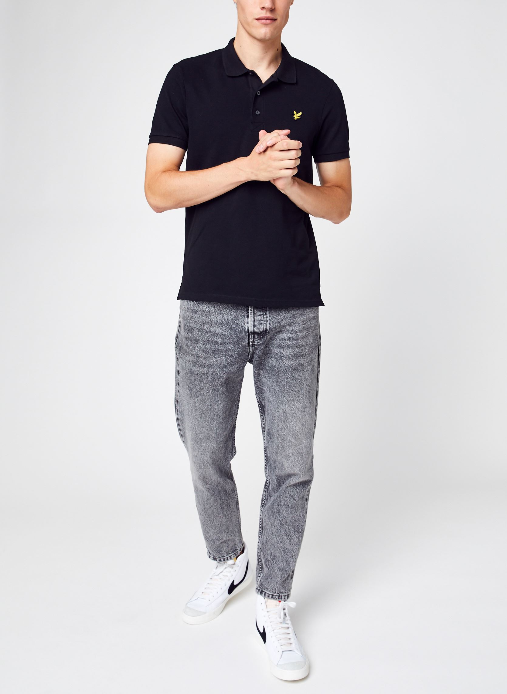 Polos Plain Polo Shirt homme noir Lyle & Scott Polos Plain Polo Shirt homme noir JET BLACK