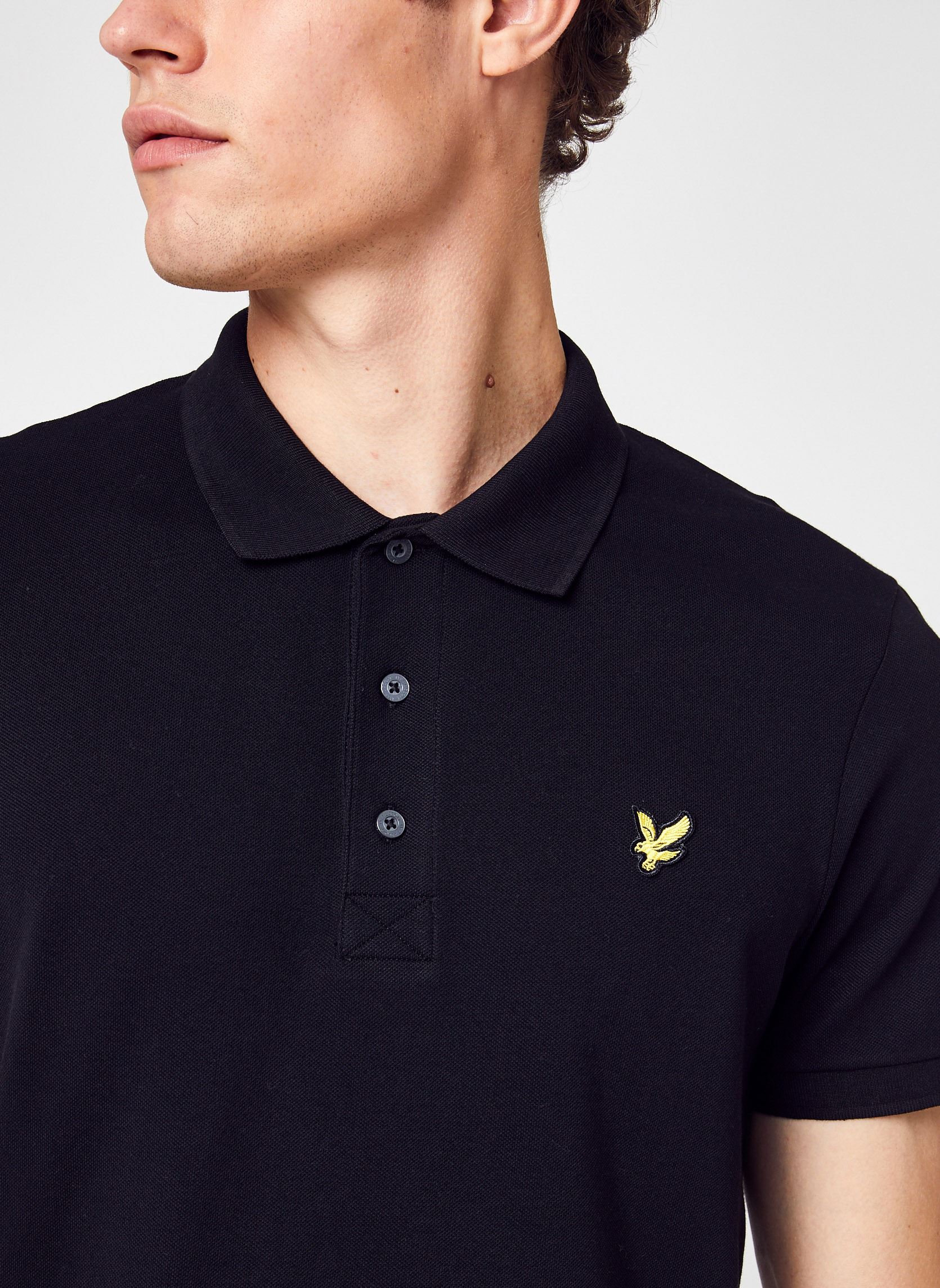 Polos Plain Polo Shirt homme noir Lyle & Scott Polos Plain Polo Shirt homme noir JET BLACK
