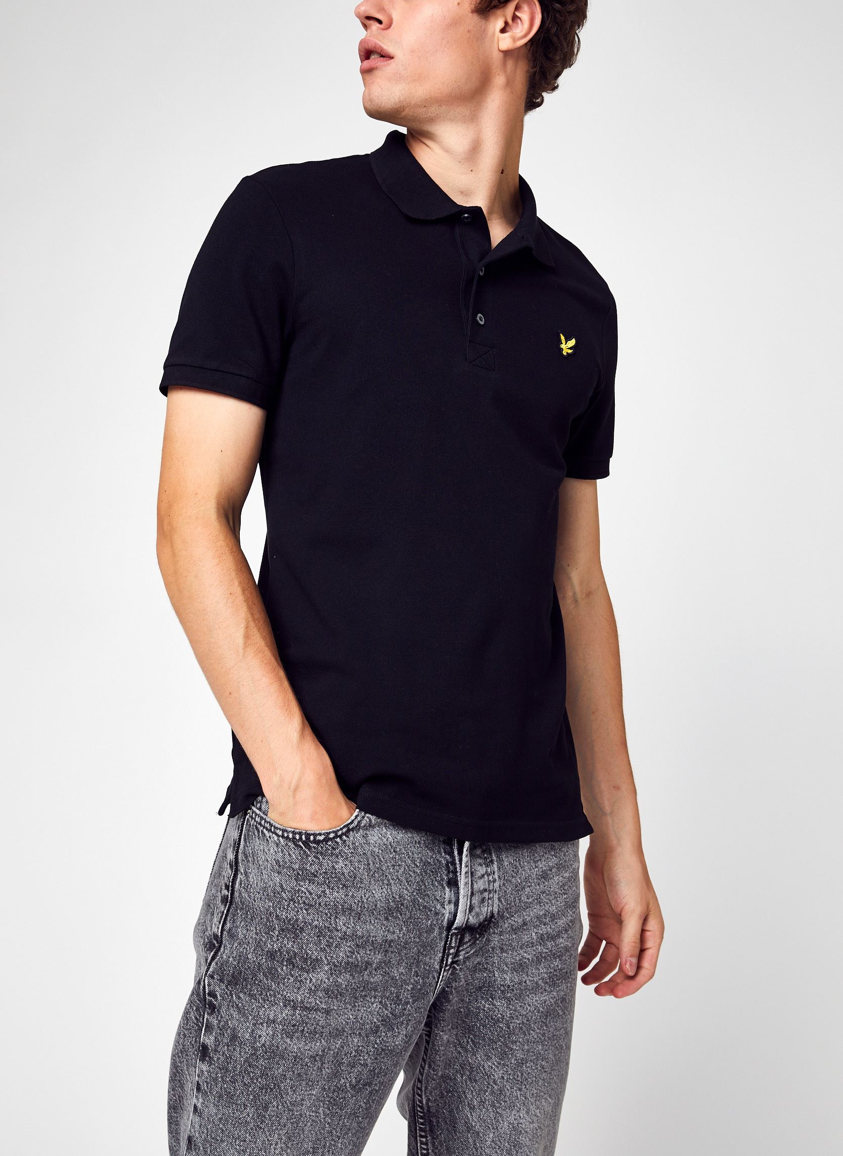 Polos Plain Polo Shirt homme noir Lyle & Scott Polos Plain Polo Shirt homme noir JET BLACK