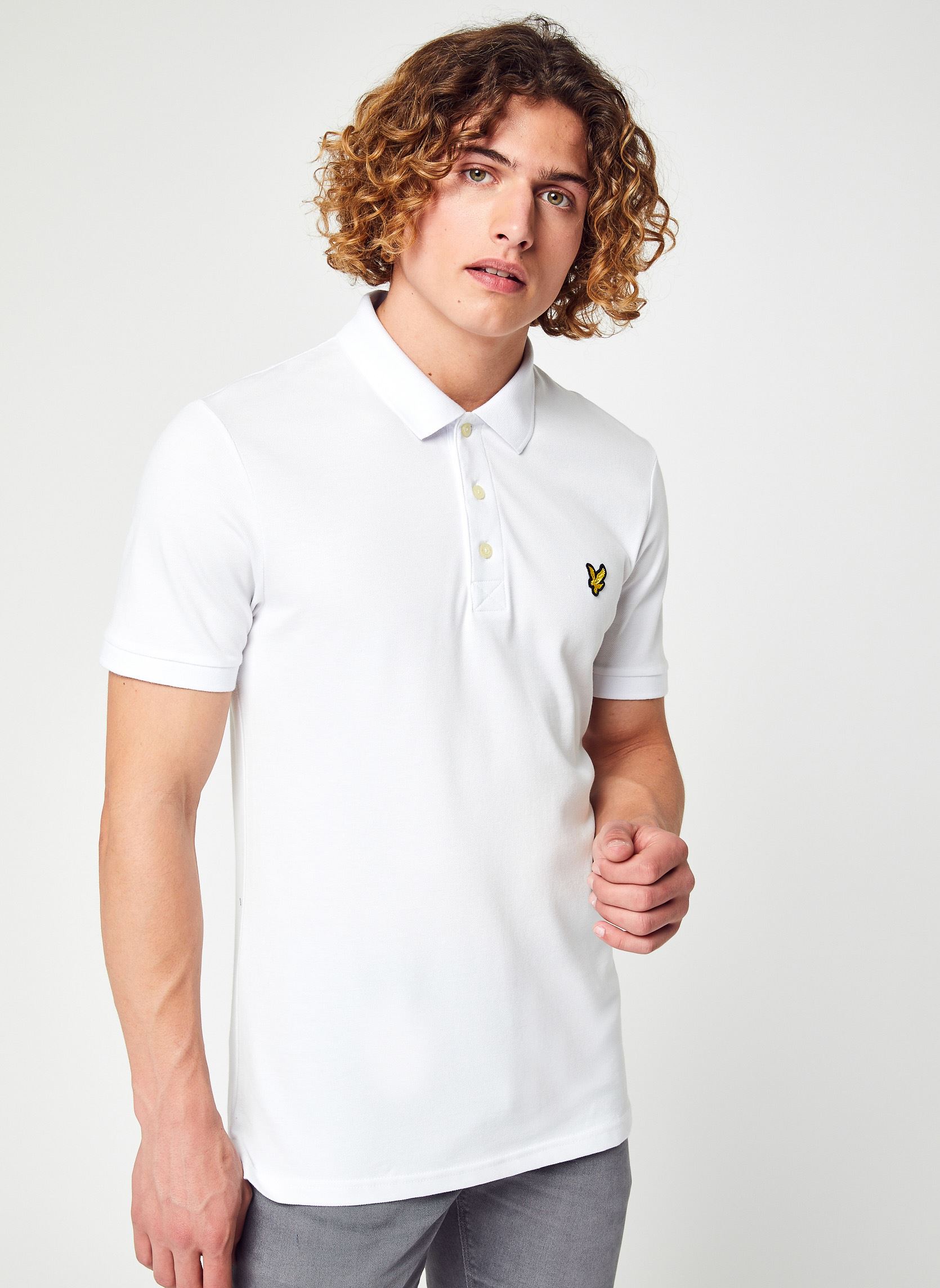 Poloshirts Plain Polo Shirt herren weiß Lyle & Scott Poloshirts Plain Polo Shirt herren weiß WHITE